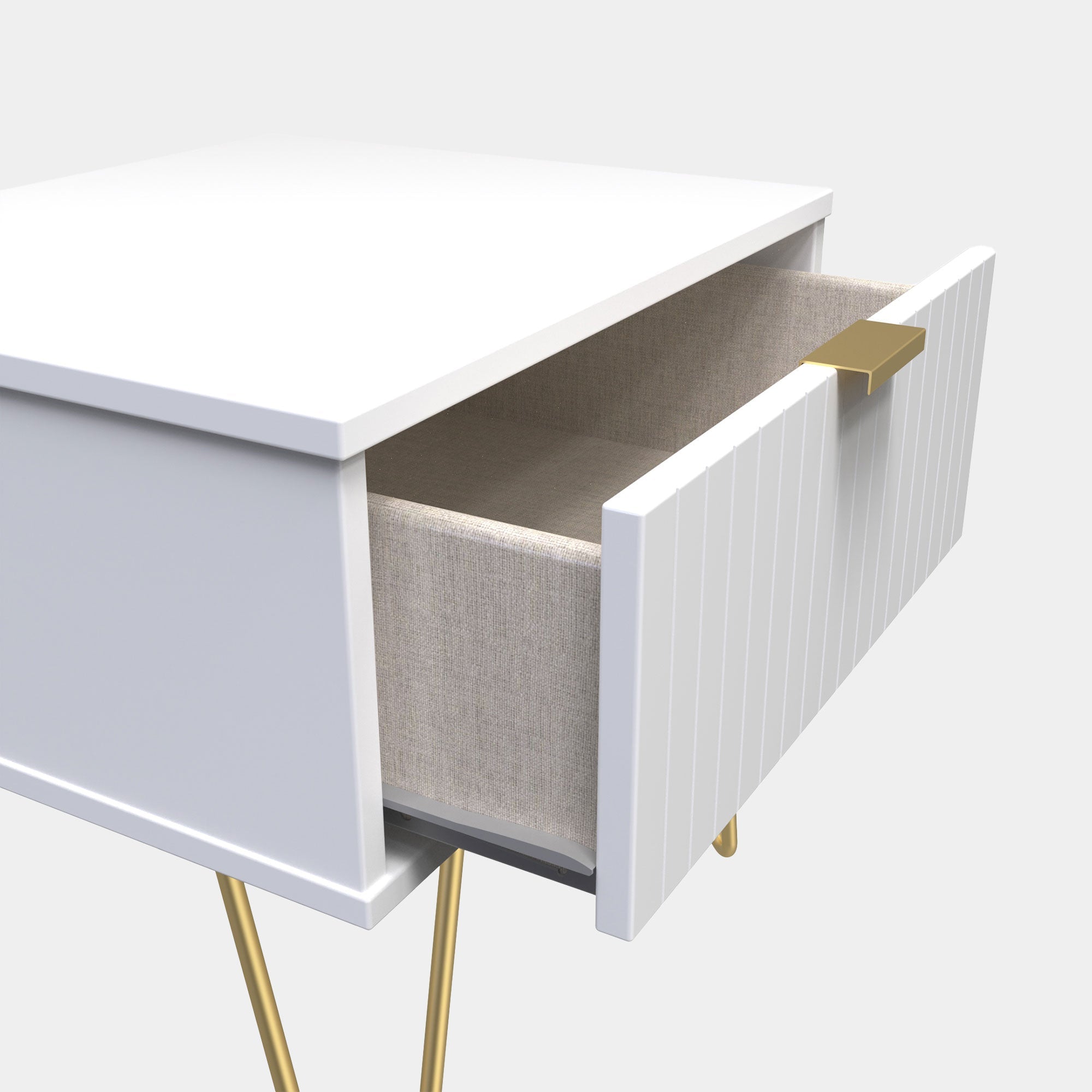 Harvey - 1 Drawer Bedside Table