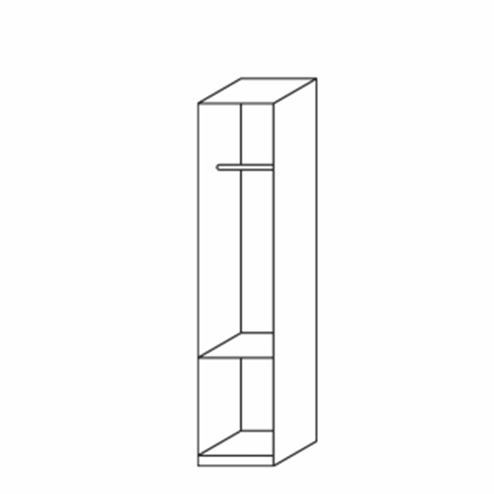 Amalfi - 1 Door 2 Drawer Combi Robe Left