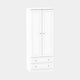 Ashford - Tall 2 Door/2 Drawer Robe In White