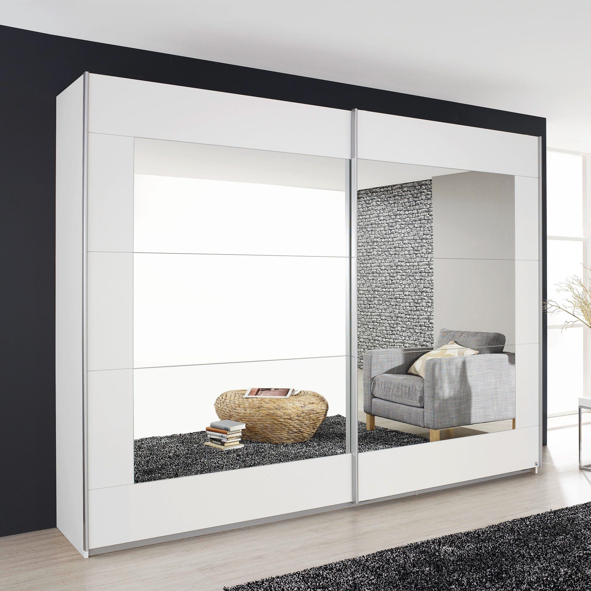 Arkana - Sliding Door Wardrobe, Mirrored