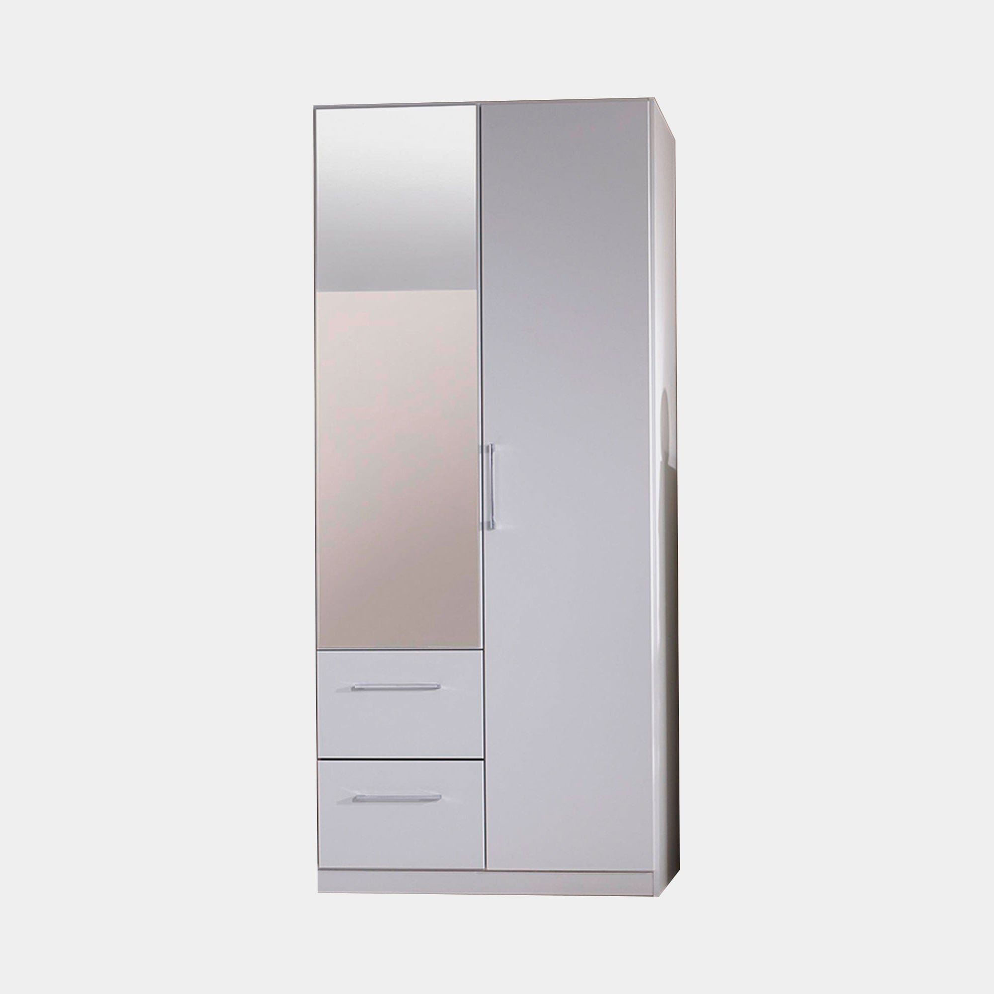 Cologne - 2 Door/2 Drawer Hinged Robe 1 RHH Mirror Door