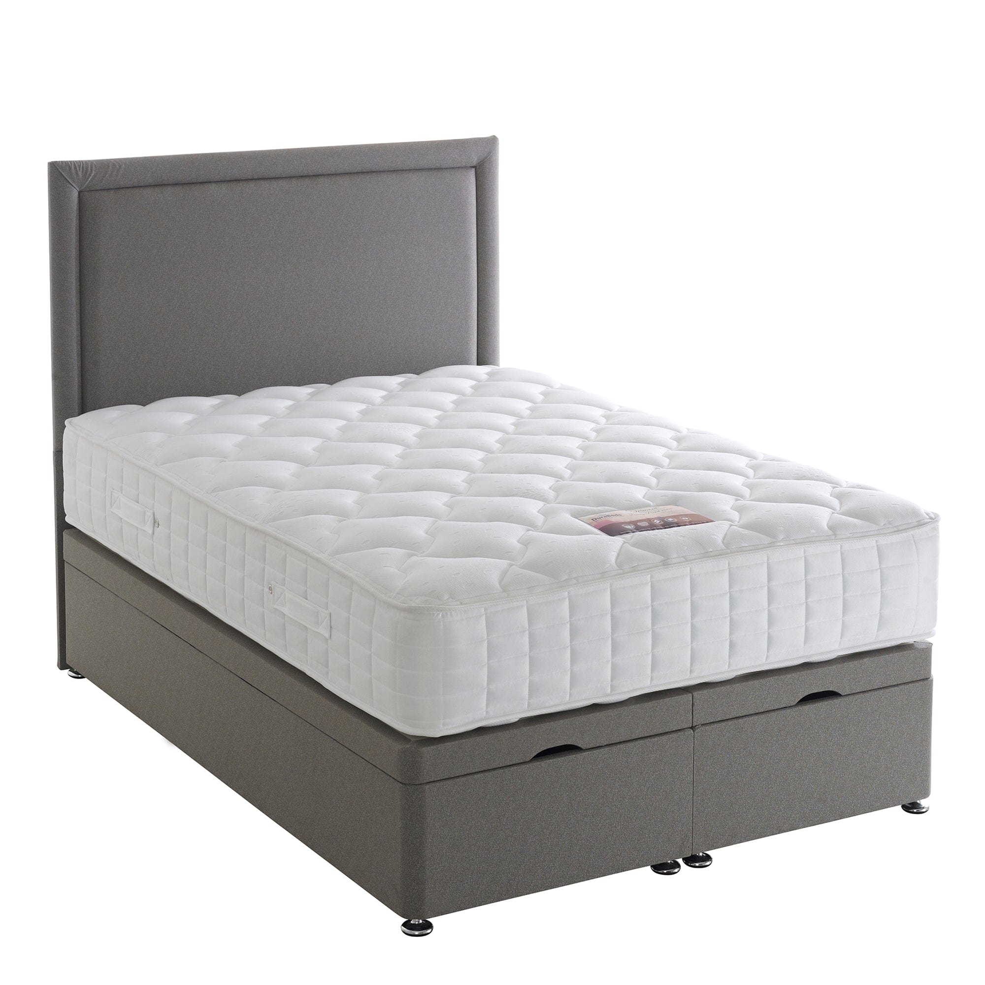 Comfort Deluxe 1000 - Divan Set Single (90cm) P/Top Non Drawer Divan Set