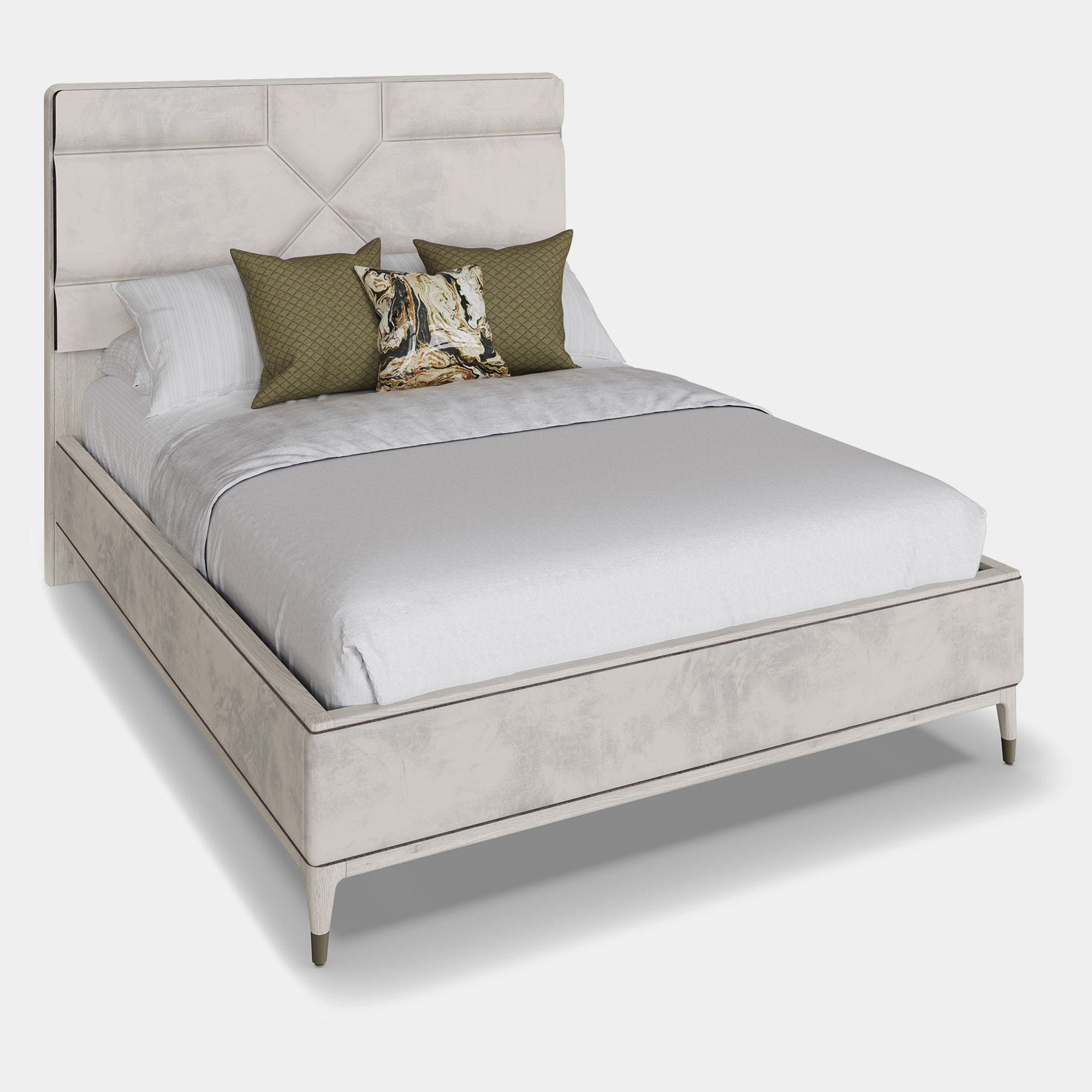 180cm (Super King) Bed Frame - Stone Finish (Supplied Packed Flat)
