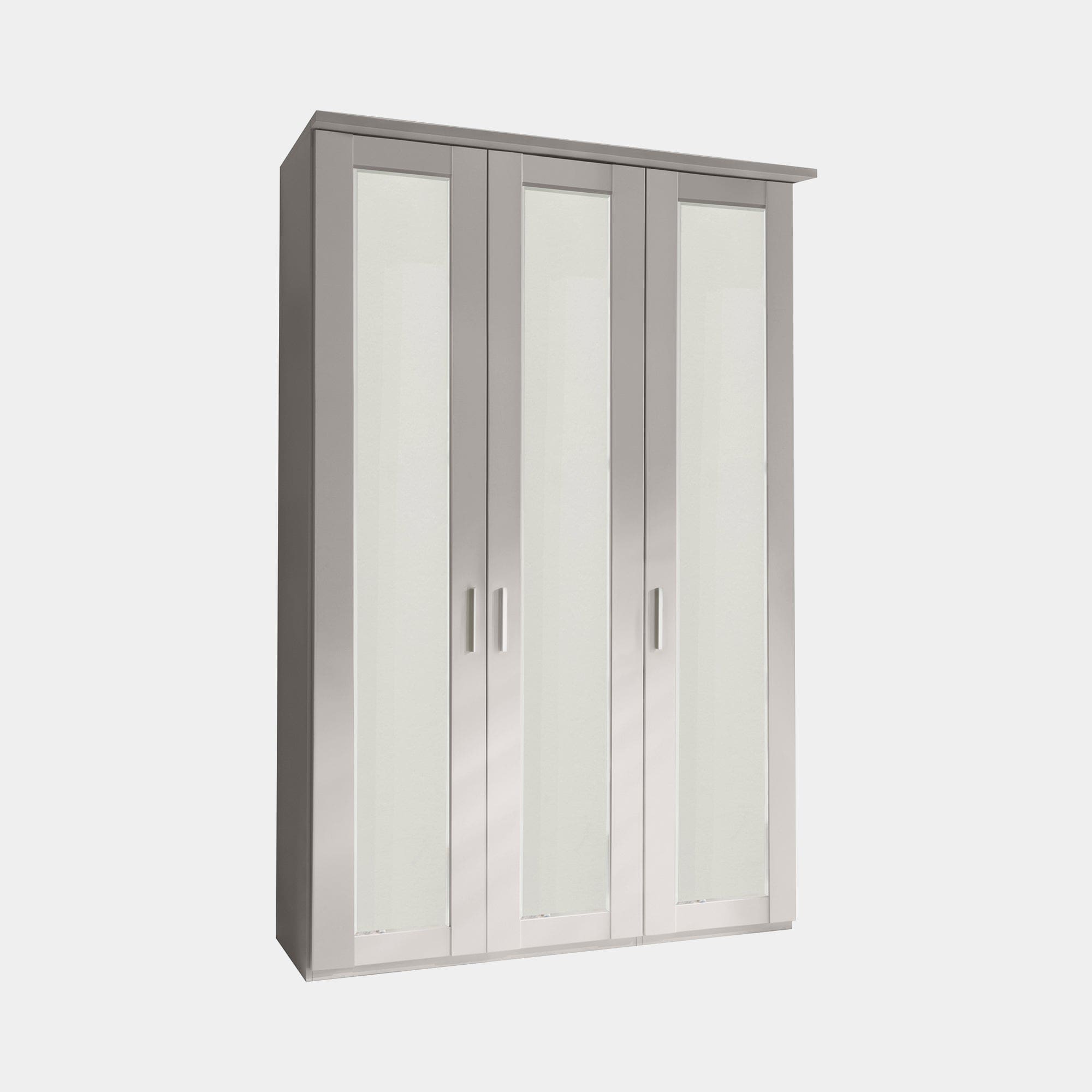Milton - 3 Door 150cm Hinged-door Wardobe With 3 Doors Mirrored