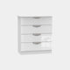 Stanford - 4 Drawer Chest White High Gloss Fronts And Base