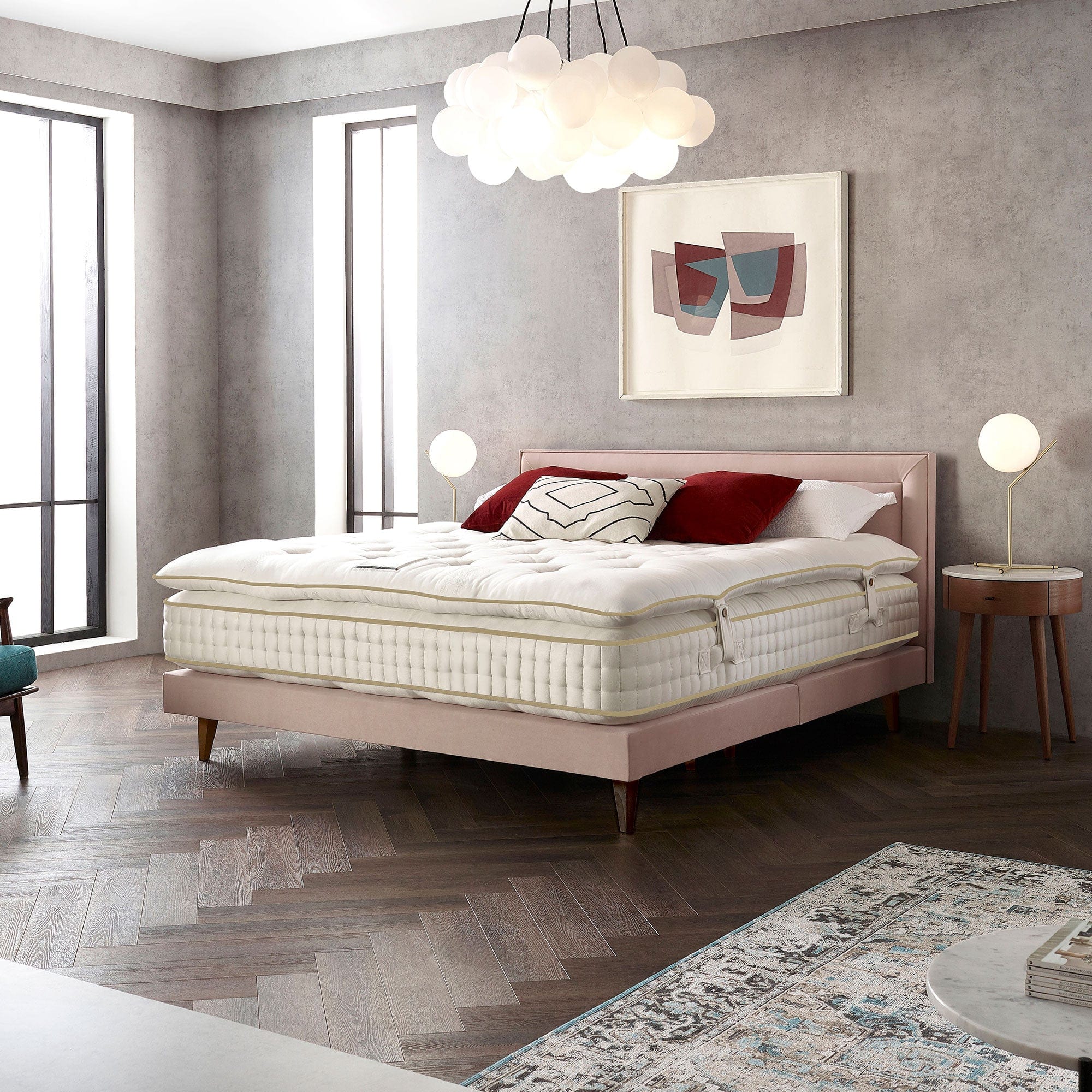 Harrison Spinks Valiant Support & Enhancer - Pillow Top Mattress, Pocket Sprung