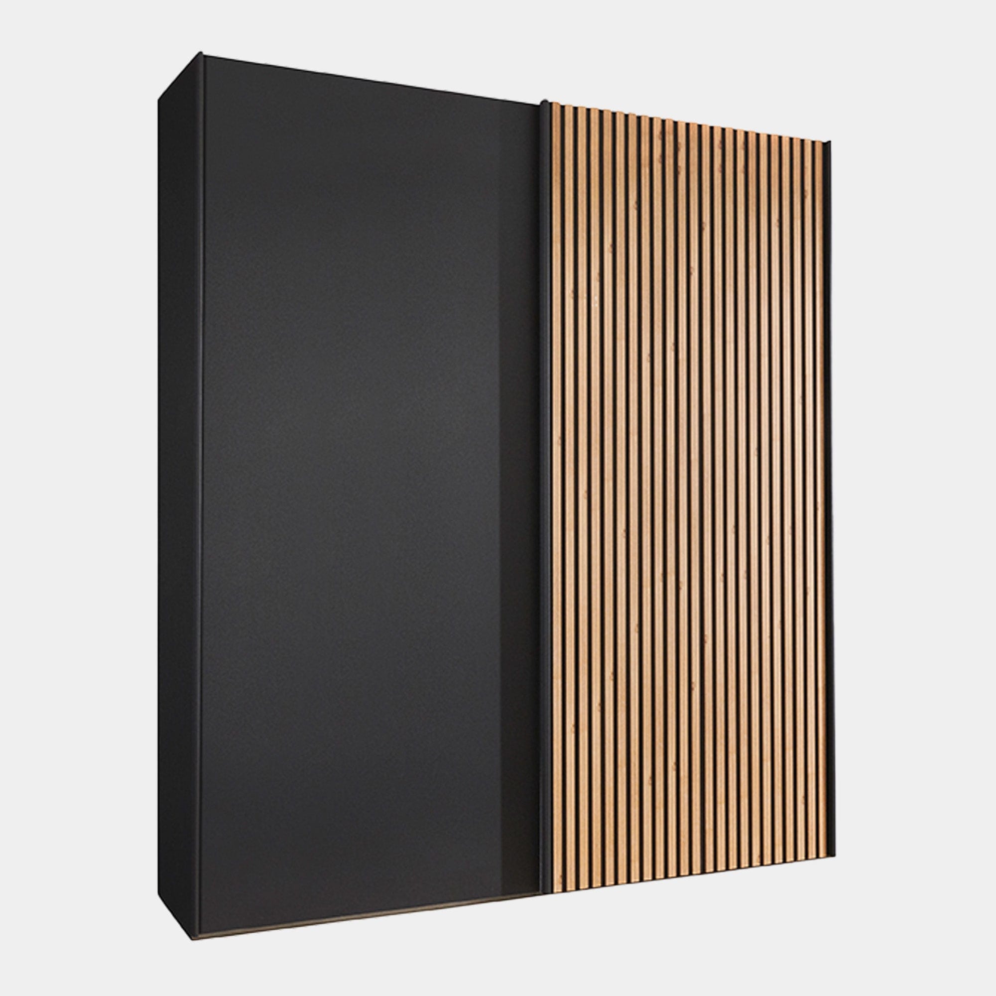 Lakewood - Sliding Door Wardrobe, Panelled 200cm 2 Door
