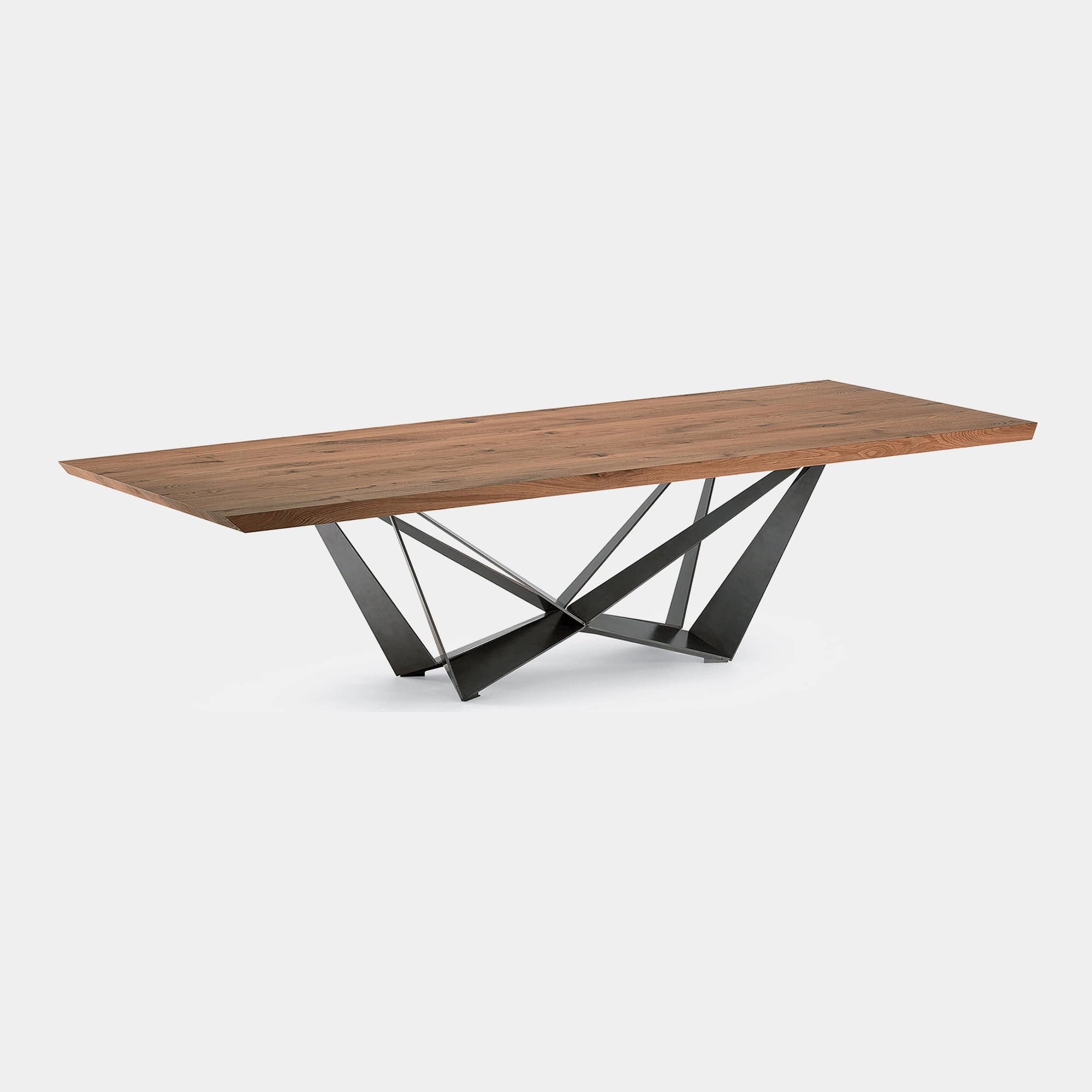 Cattelan Skorpio Wood - 300x100x75h Dining Table With Canaletto Walnut Top