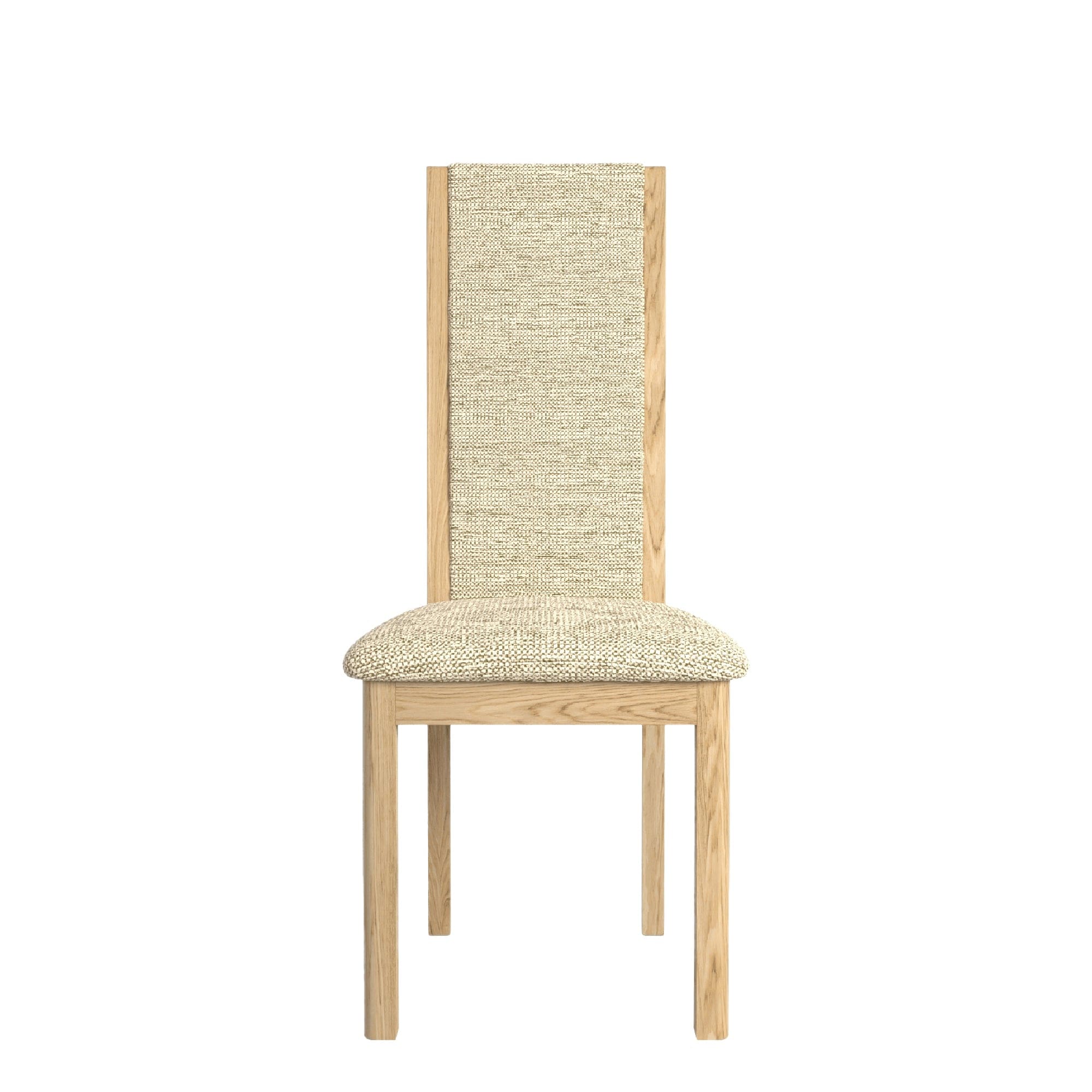Arden - High Back Dining Chair In Fabric Natural