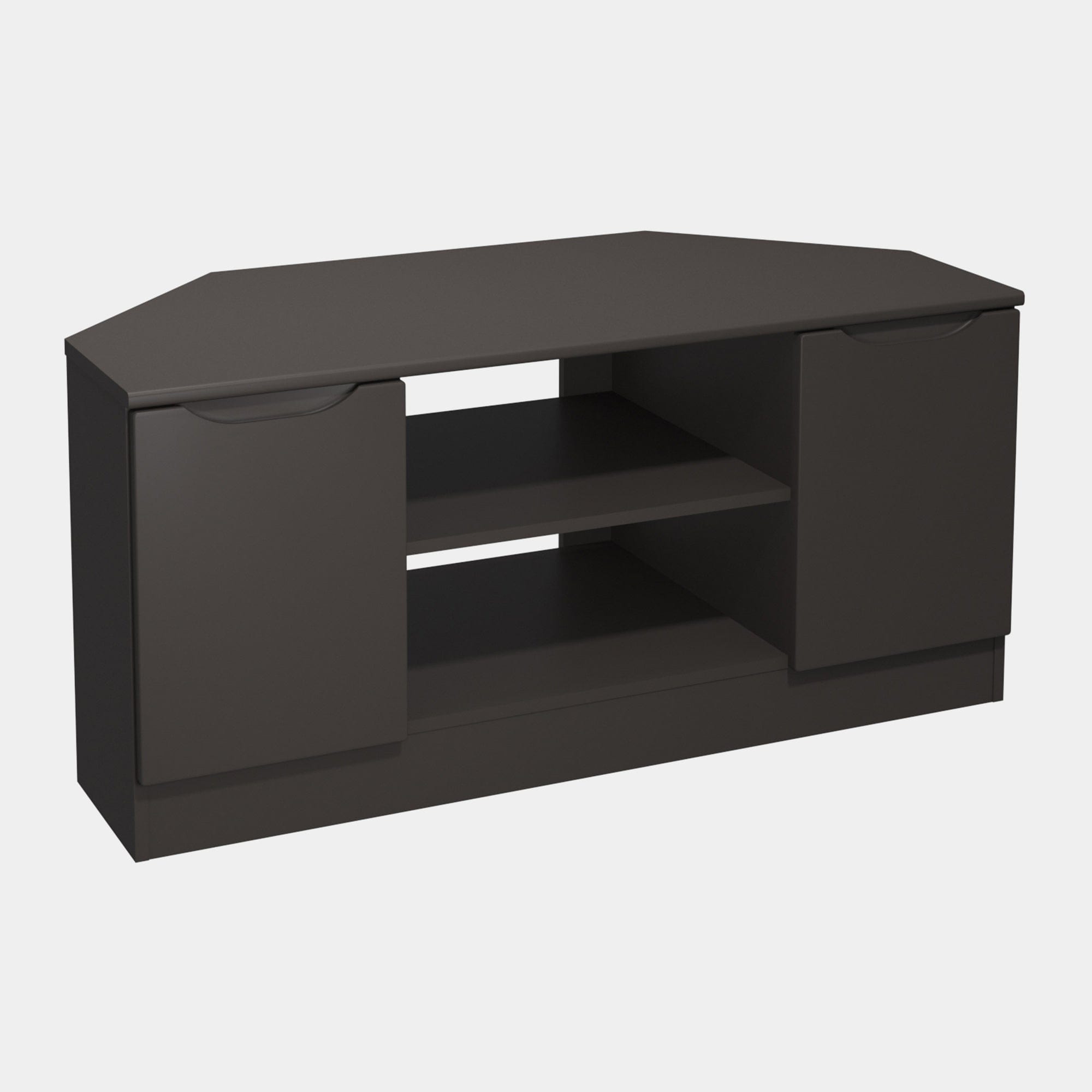 Alton - High Gloss Corner TV Unit Graphite