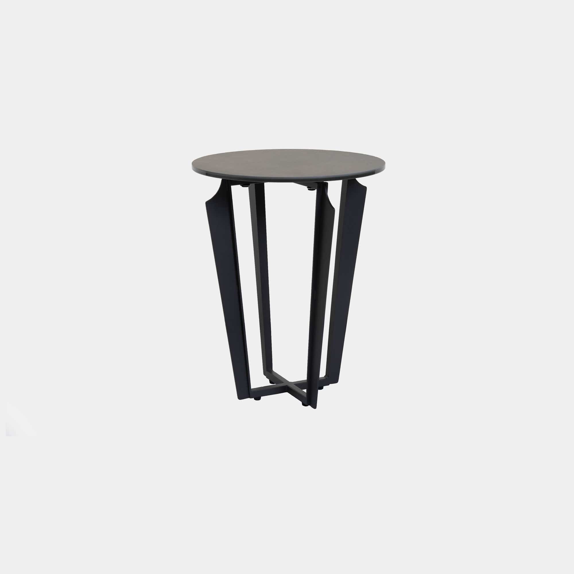 Benito - Round Lamp Table Ceramic Top 40cm
