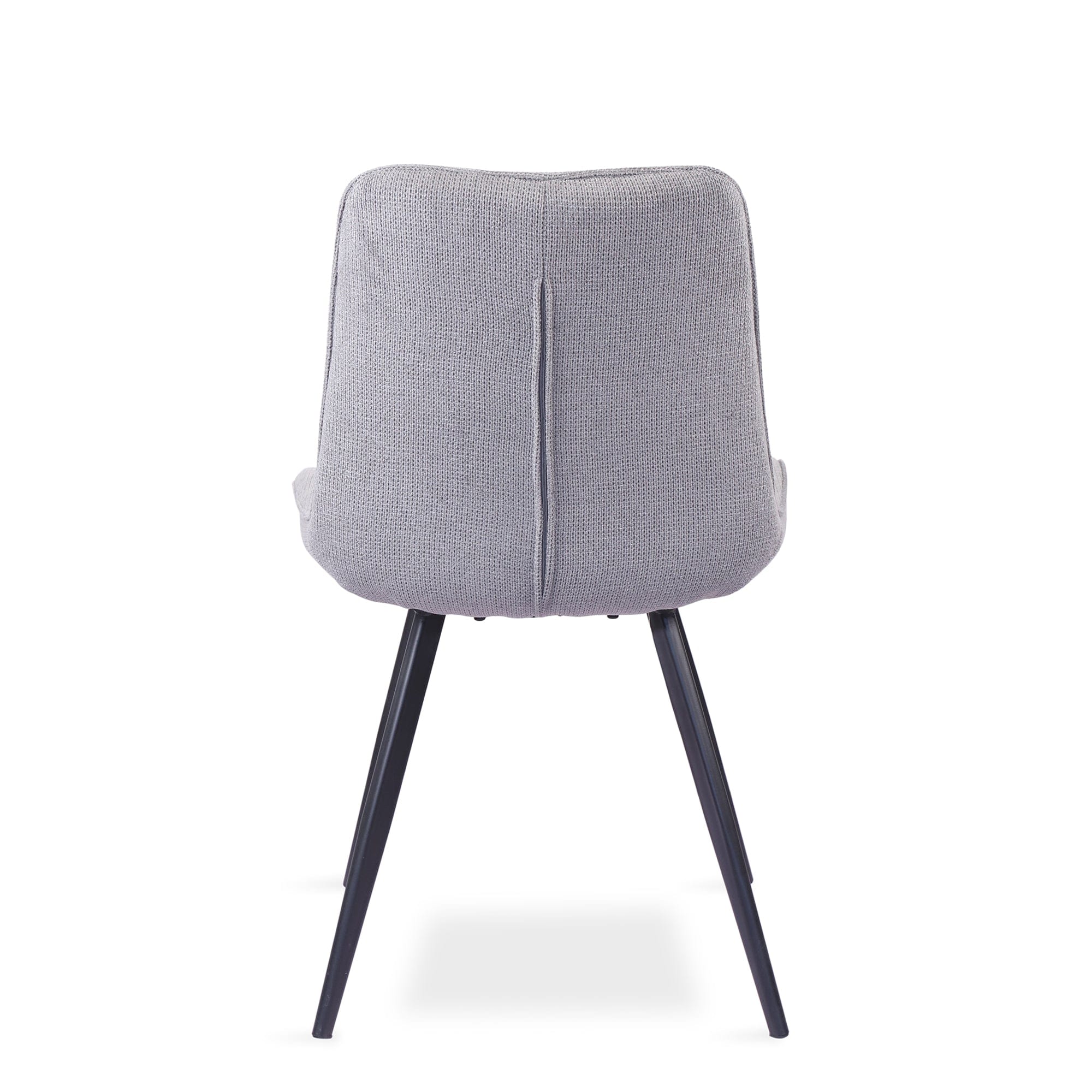 Bianco - Dining Chair In Dark Grey Fabric