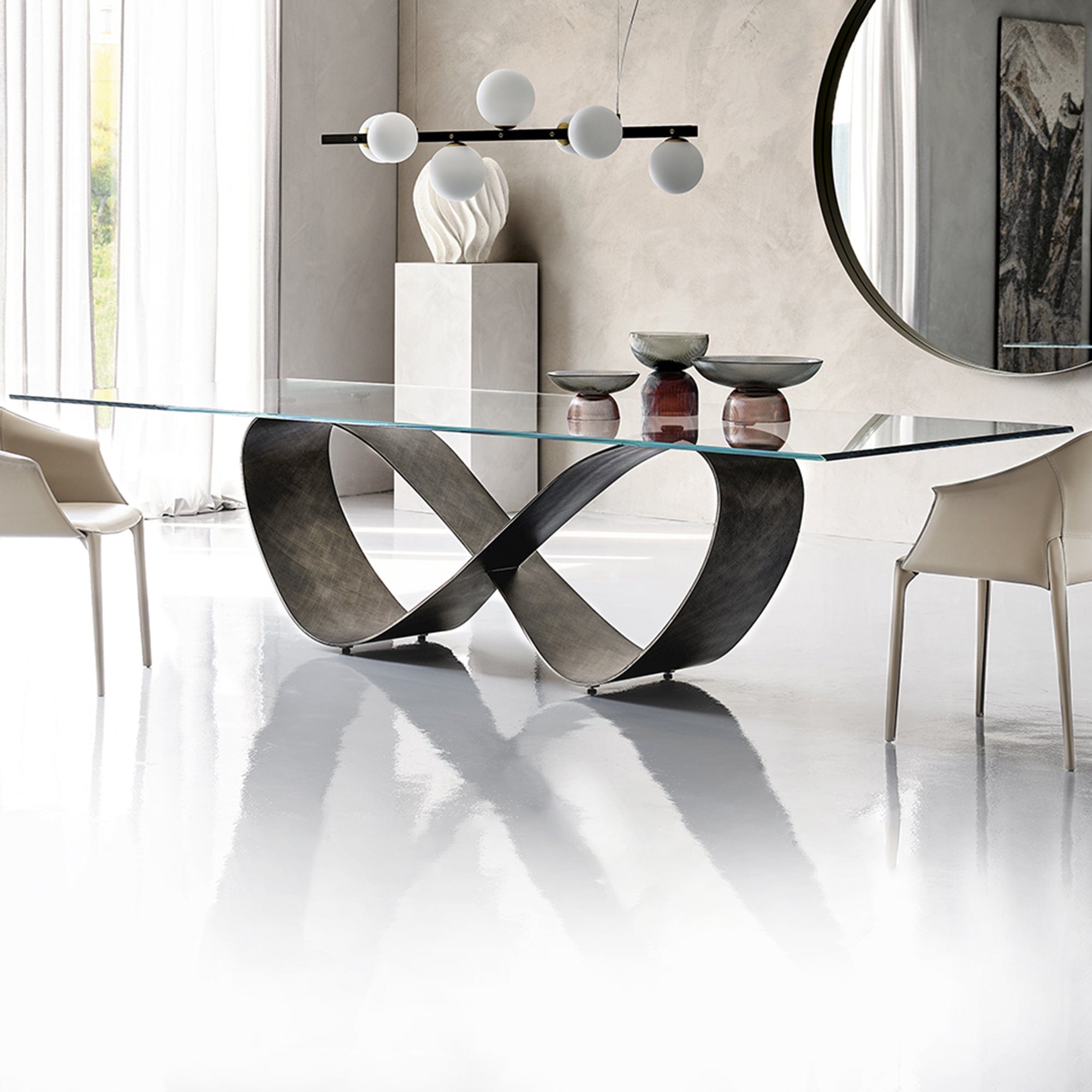 Cattelan Italia Butterfly - Glass Dining Table