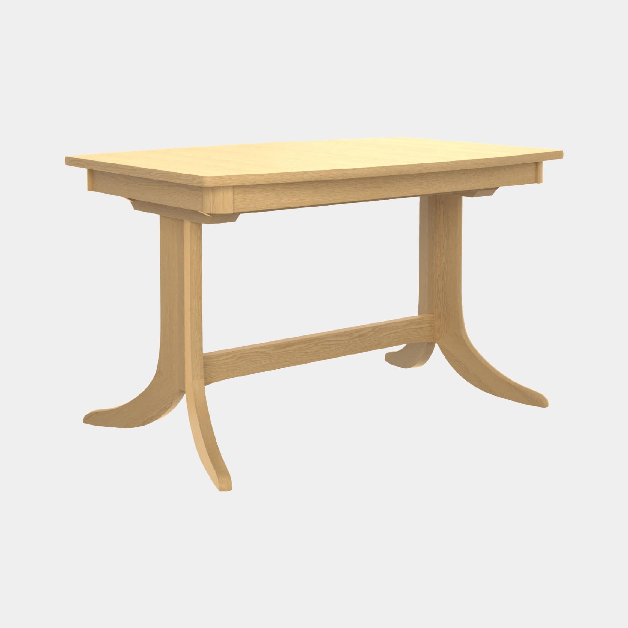 Contour Extending Dining Table, Oak Finish Lowest Price