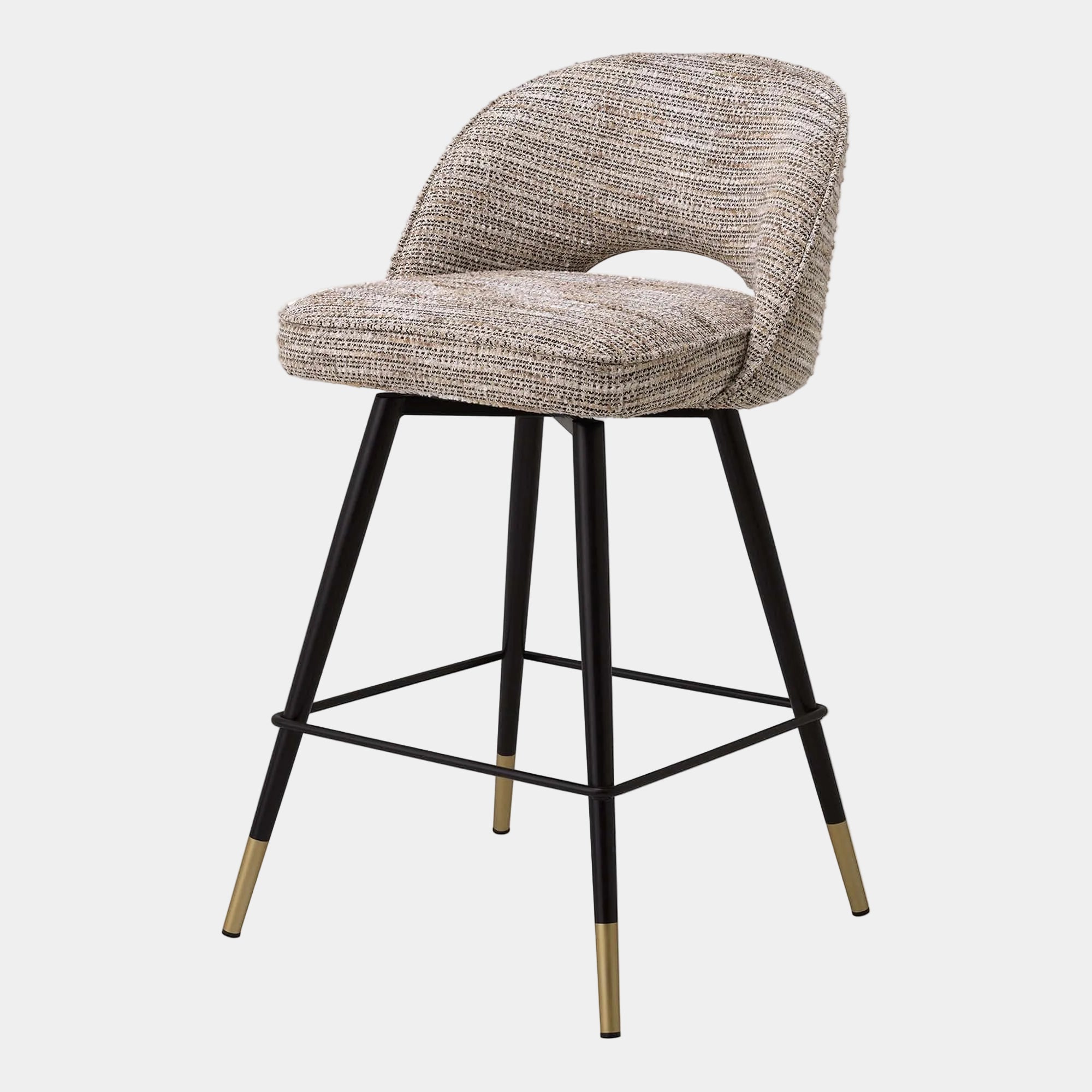 Eichholtz Cliff - Swivel Bar Stools Set Of 2, Fabric