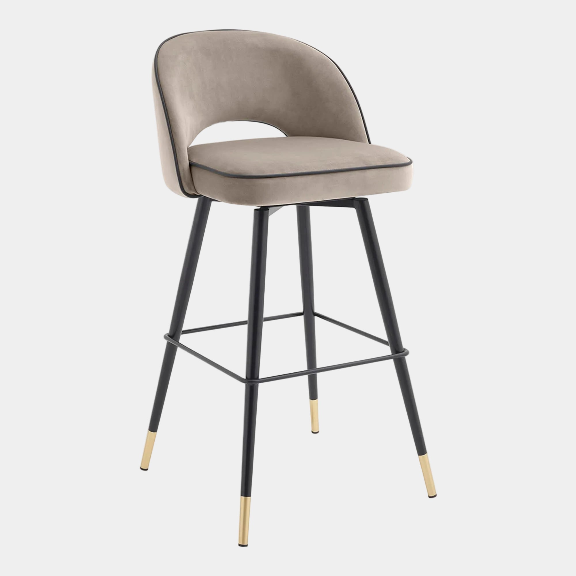 Eichholtz Cliff - Swivel Bar Stools Set Of 2, Velvet