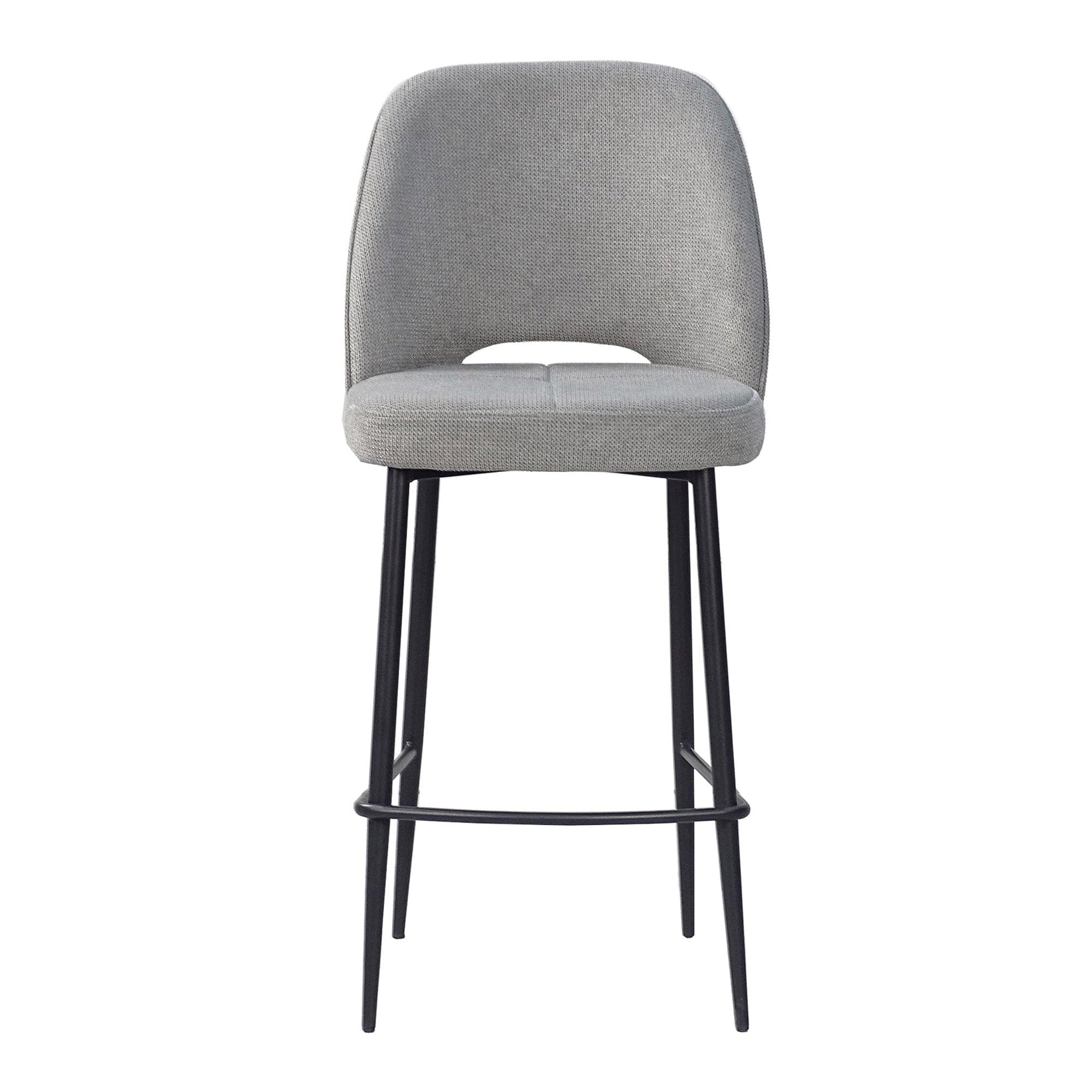 Finley - Bar Stool In Fabric Grey