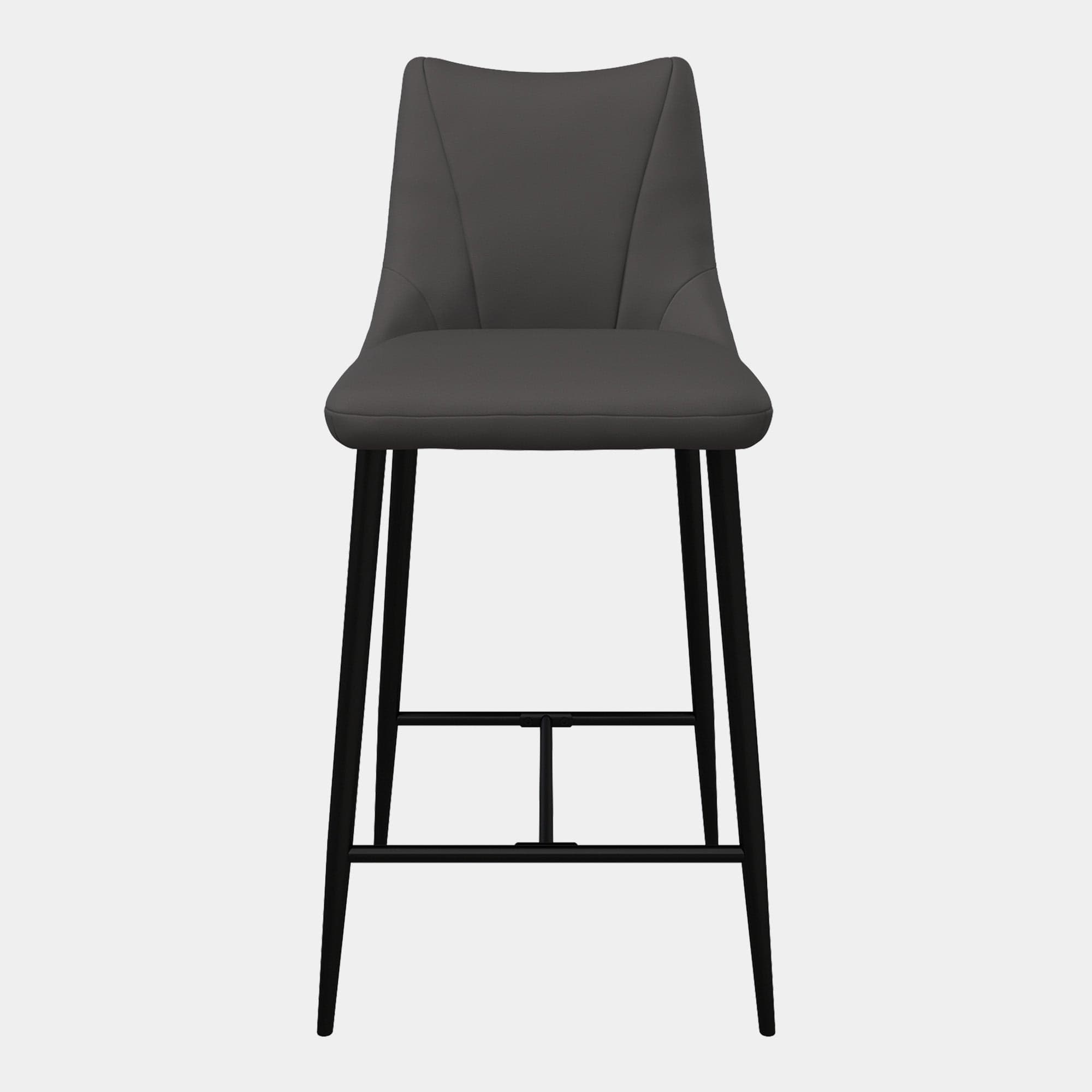 Hunter - Counter Stool In Dark Grey PU