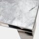 Izmir - 120cm Dining Table With Grey Marble Top