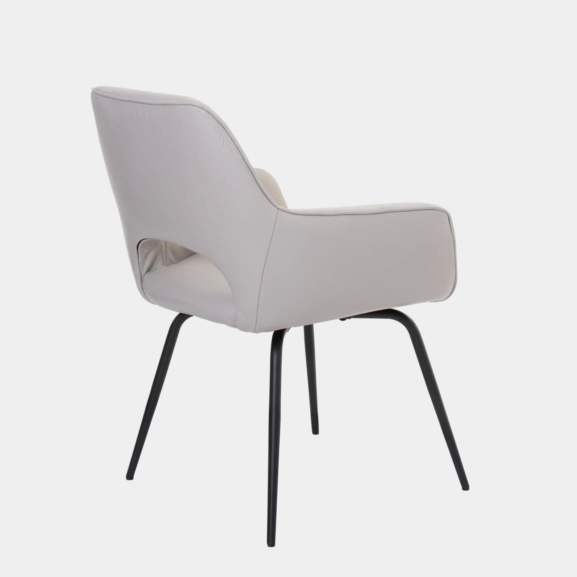 Luna - Swivel Dining Chair, Soleda Leather