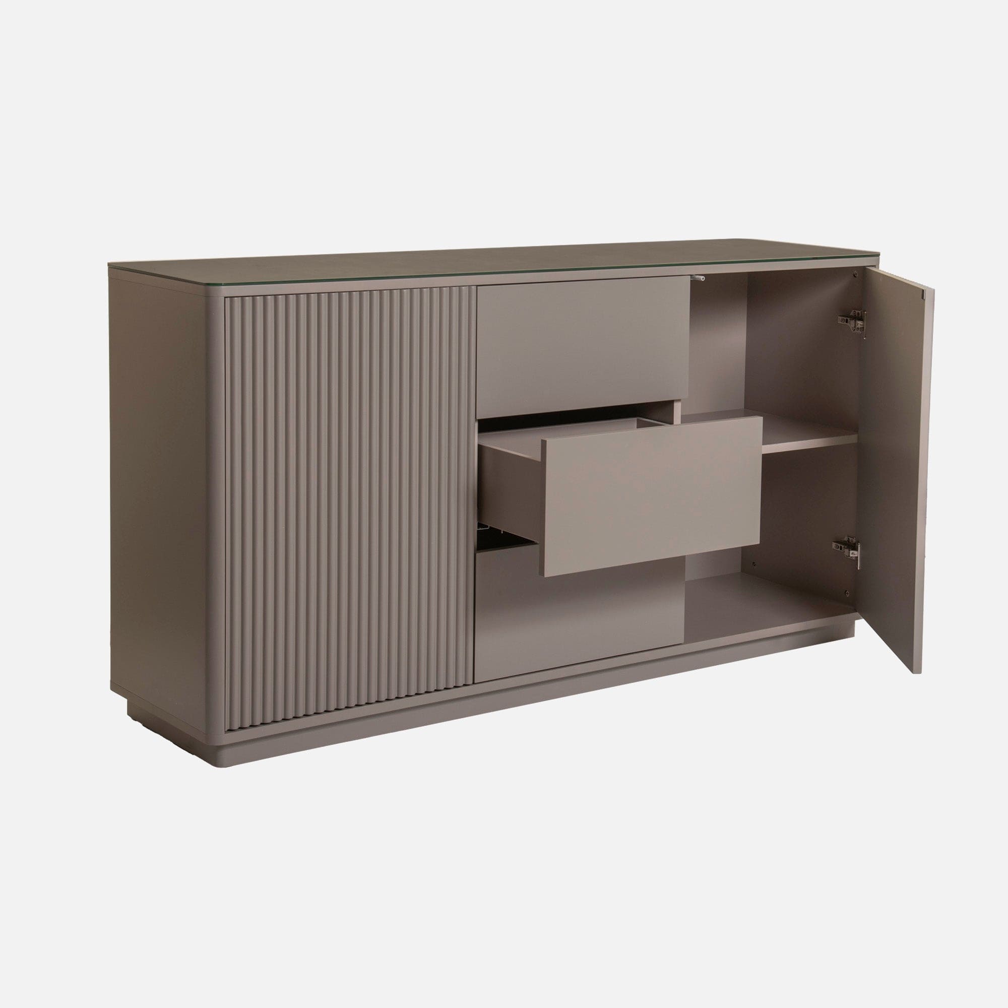 Otello - 2 Door Sideboard With Drawers, Ceramic Top