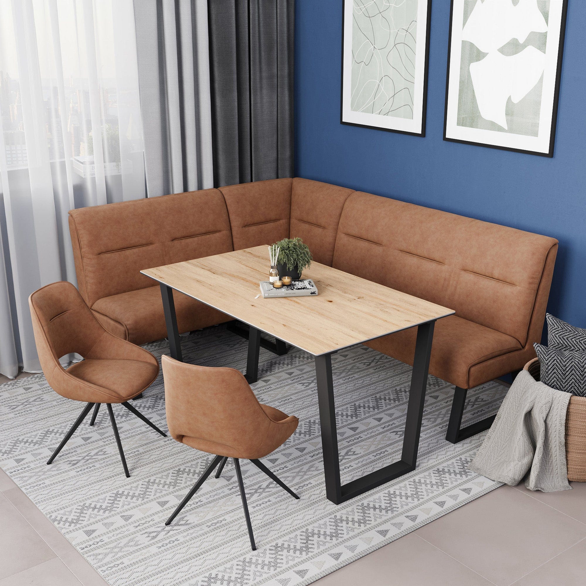 Matera - Swivel Dining Chair, PU Leather