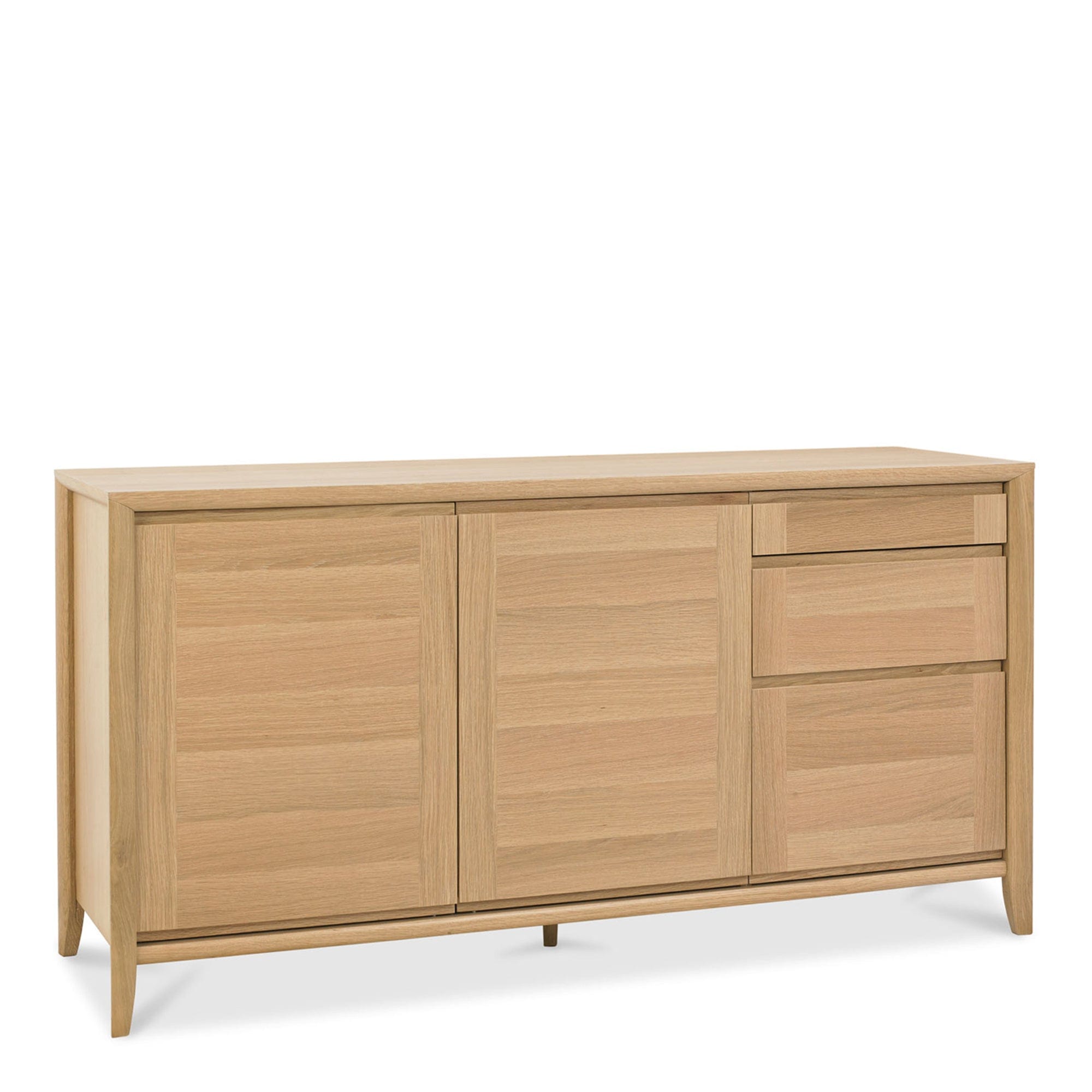 Wide Sideboard With Oak Finish