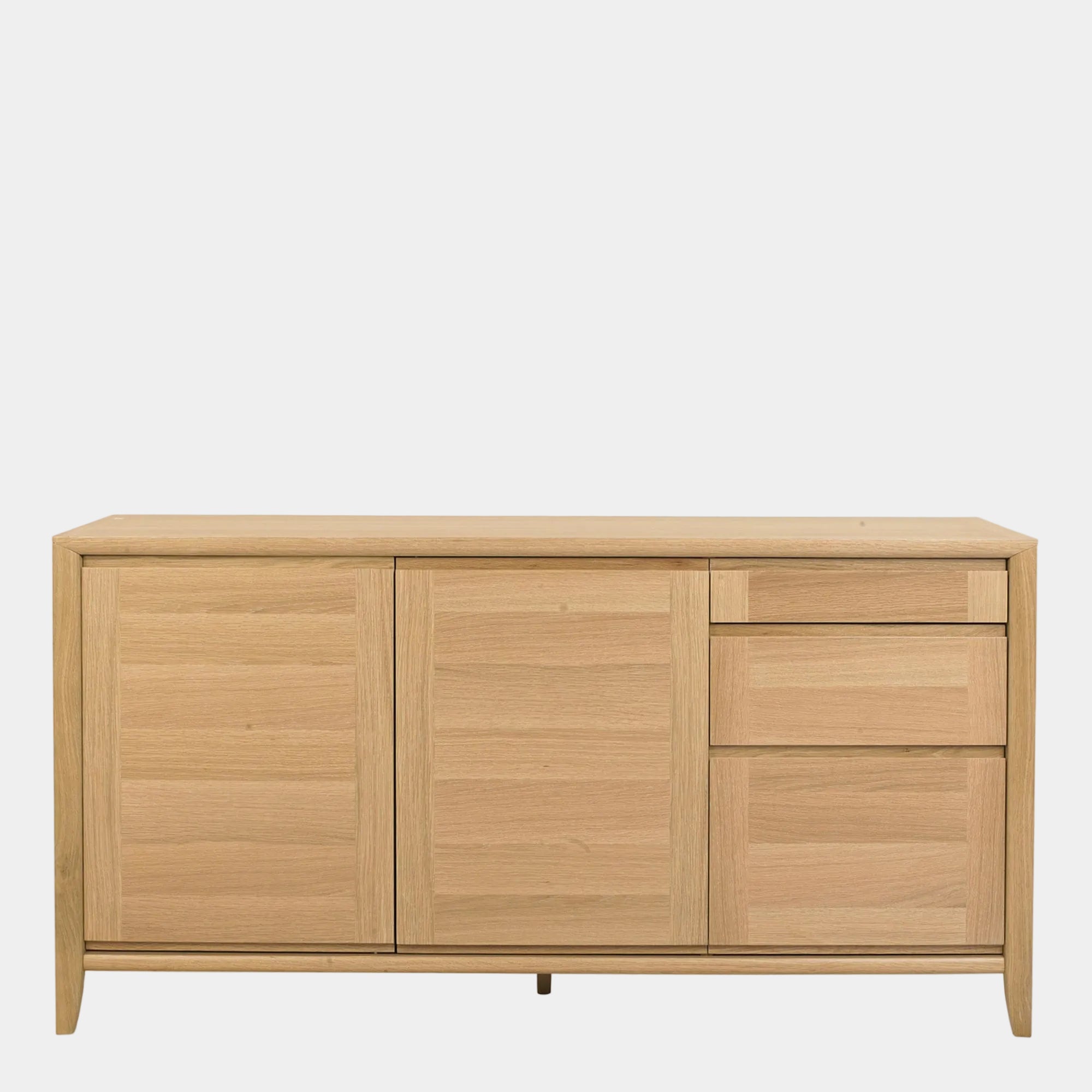 Wide Sideboard With Oak Finish