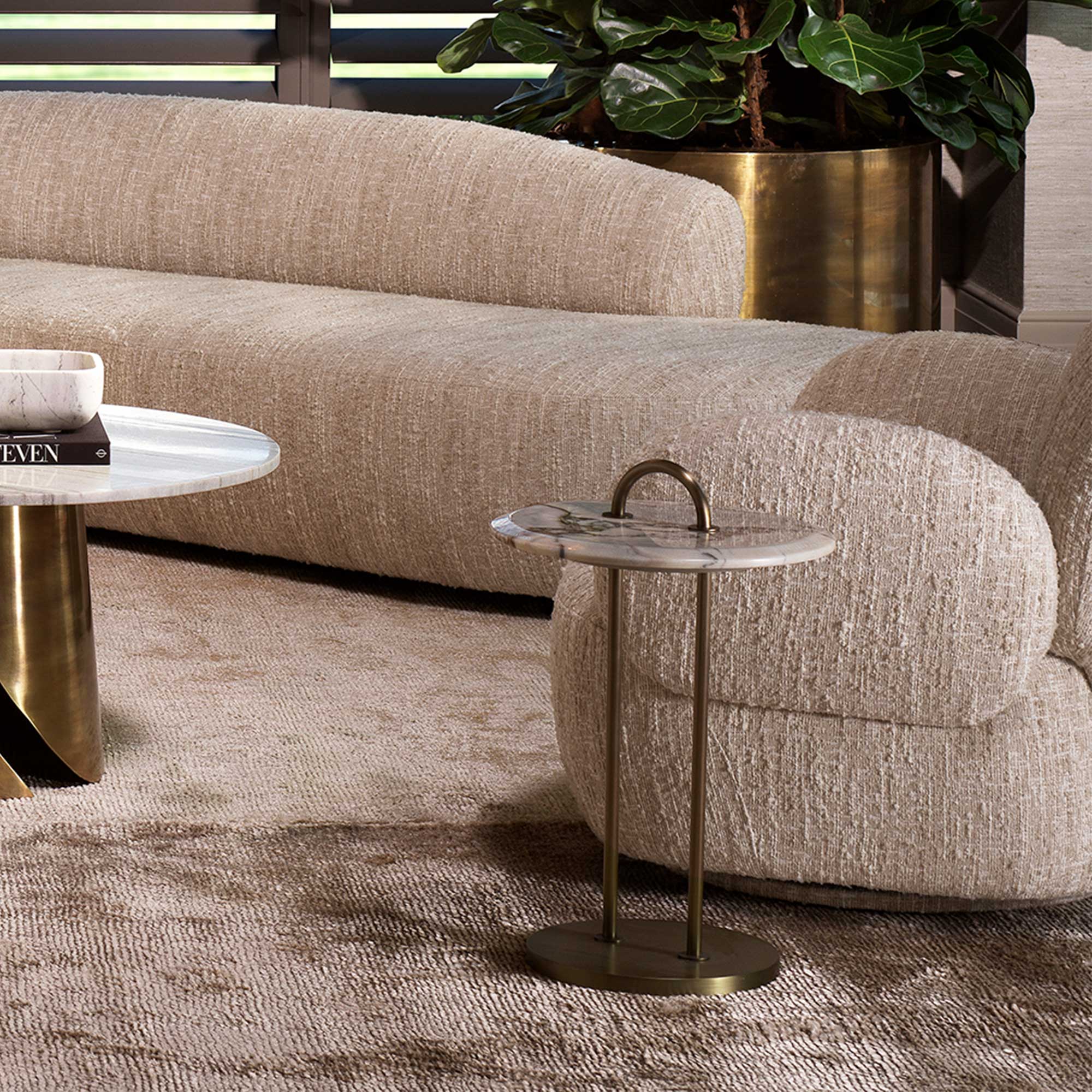 Eichholtz Zappa - Side Table Light Marble Top