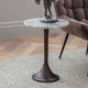 Gemstone - 42cm Side Table In Smokey Quartz Finish