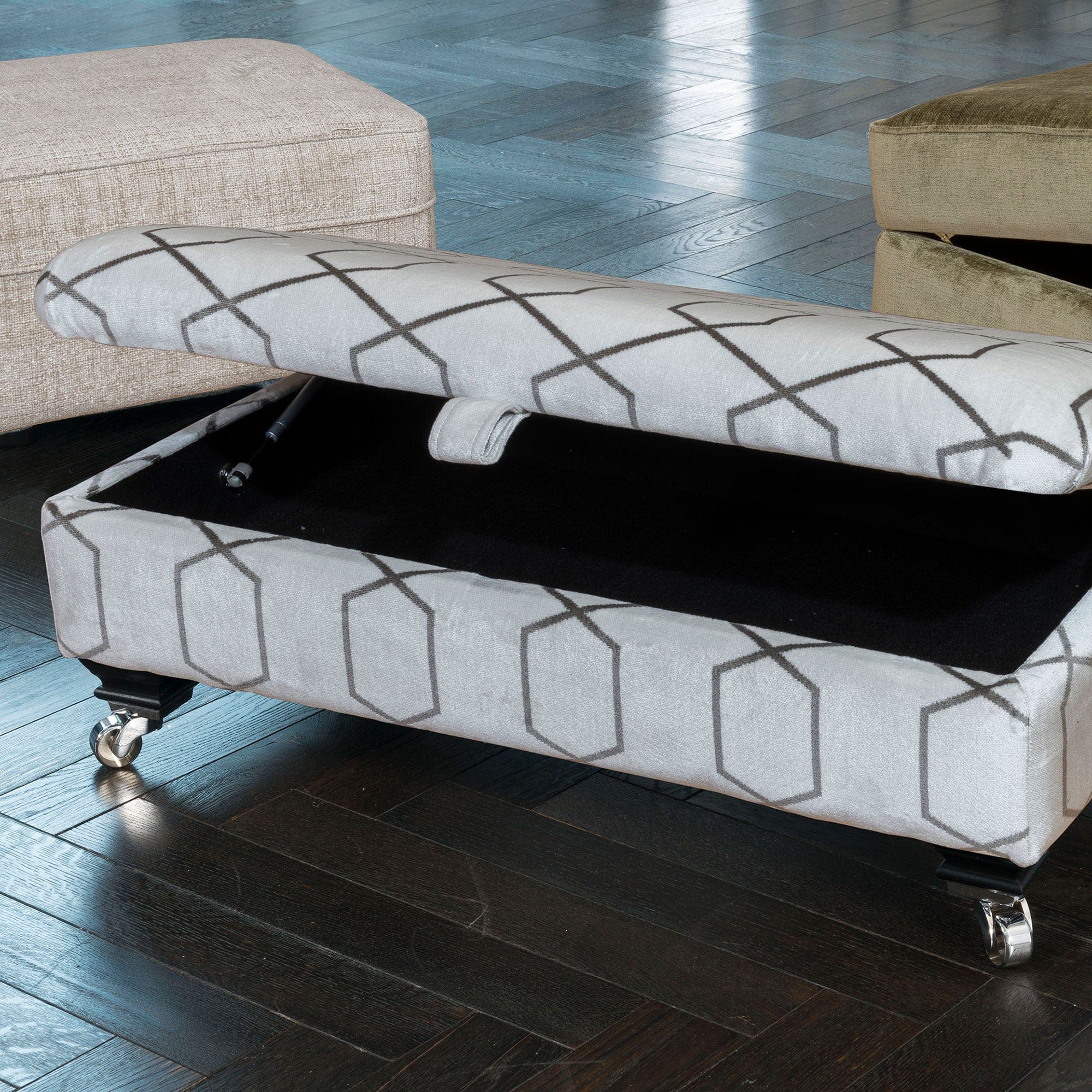 Chartwell - Legged Ottoman, Fabric