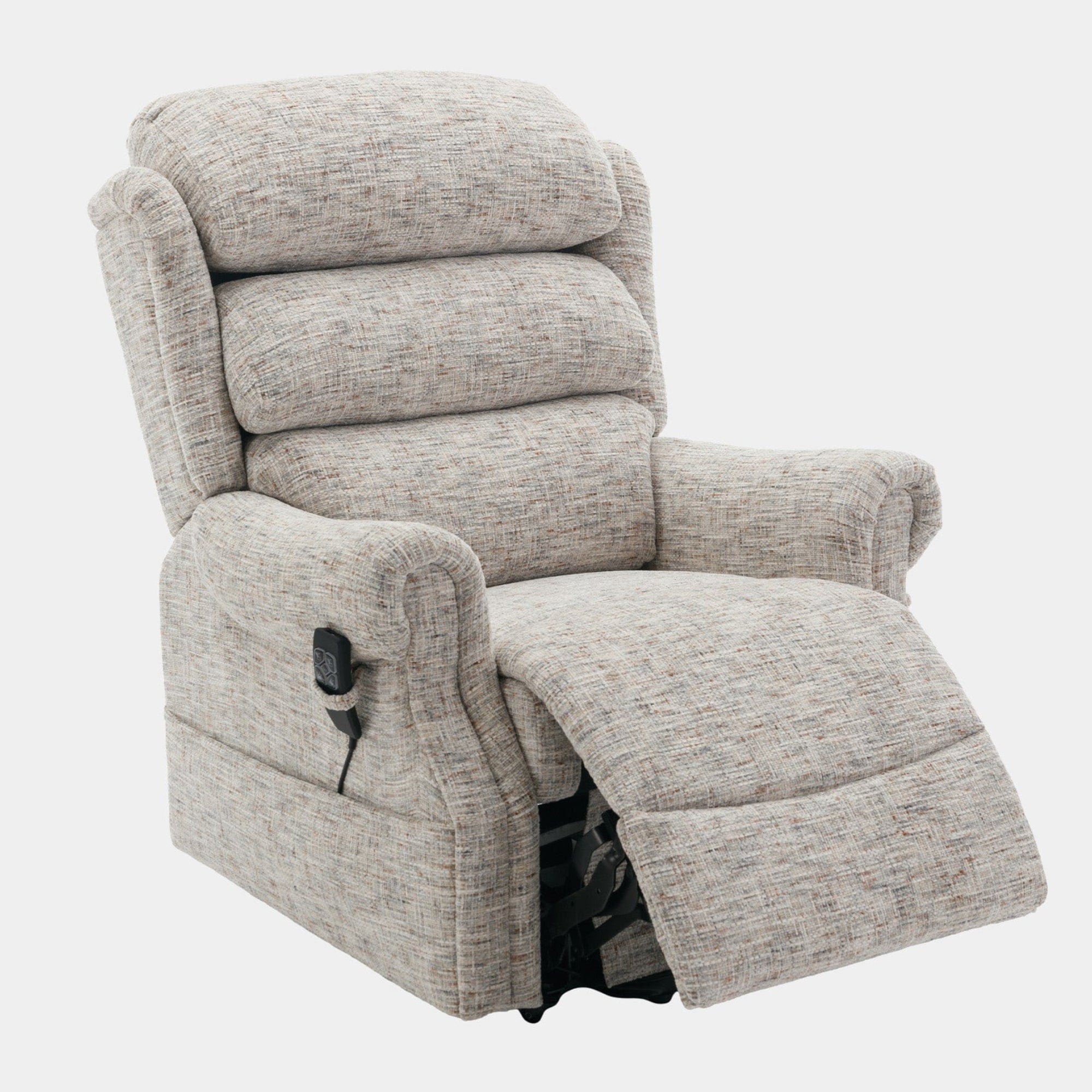 Bude - Dual Motor Rise & Recliner Chair, Fabric