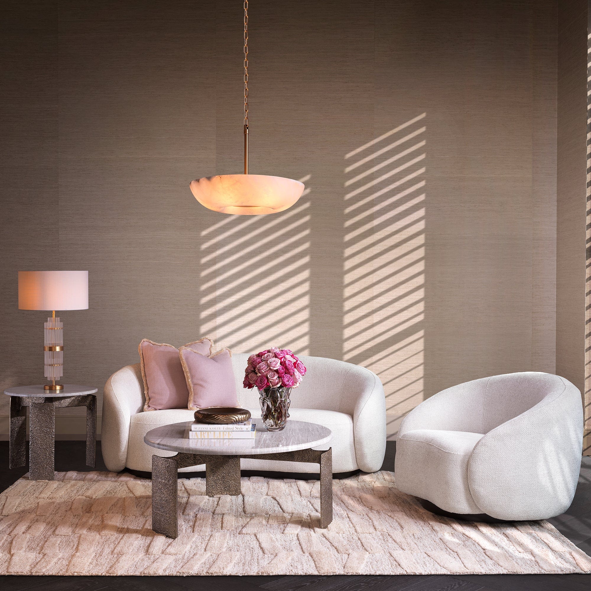 Large Sofa In Fabric Lyssa Off-White