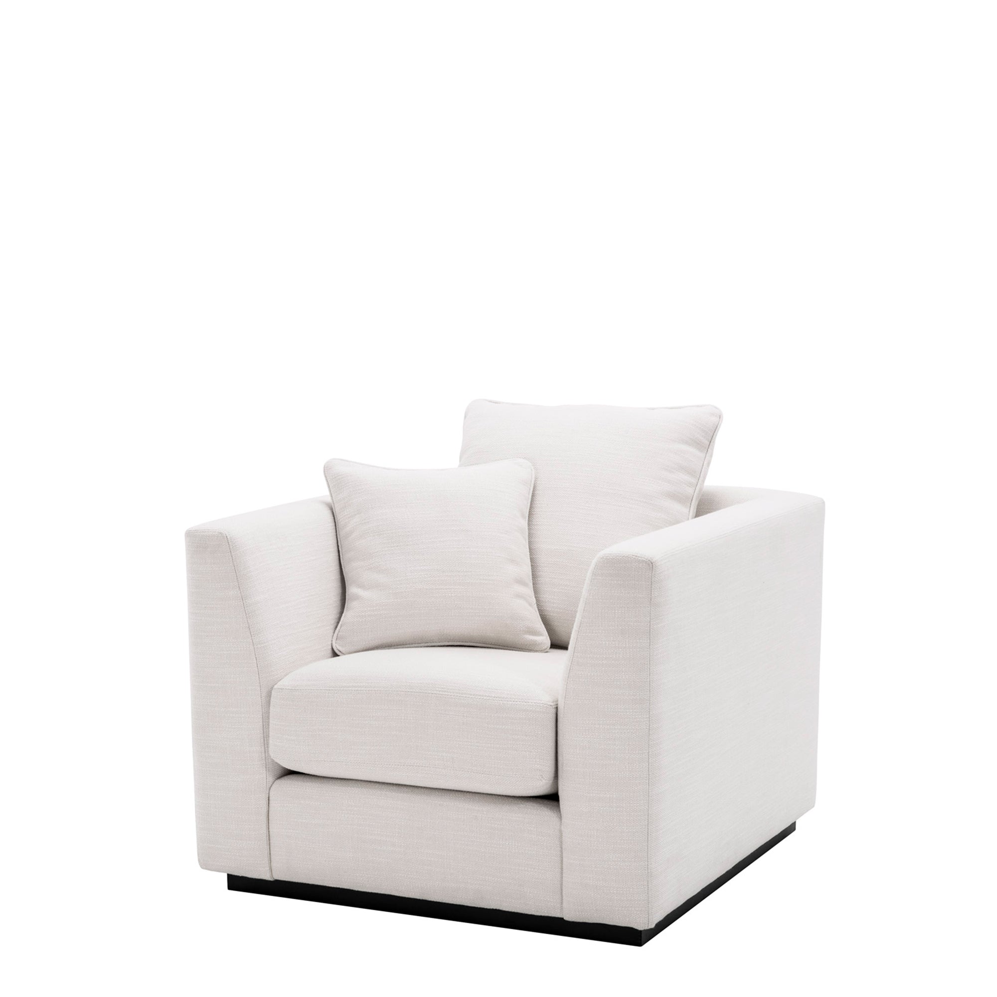Chair In Avalon White With Black Frame
