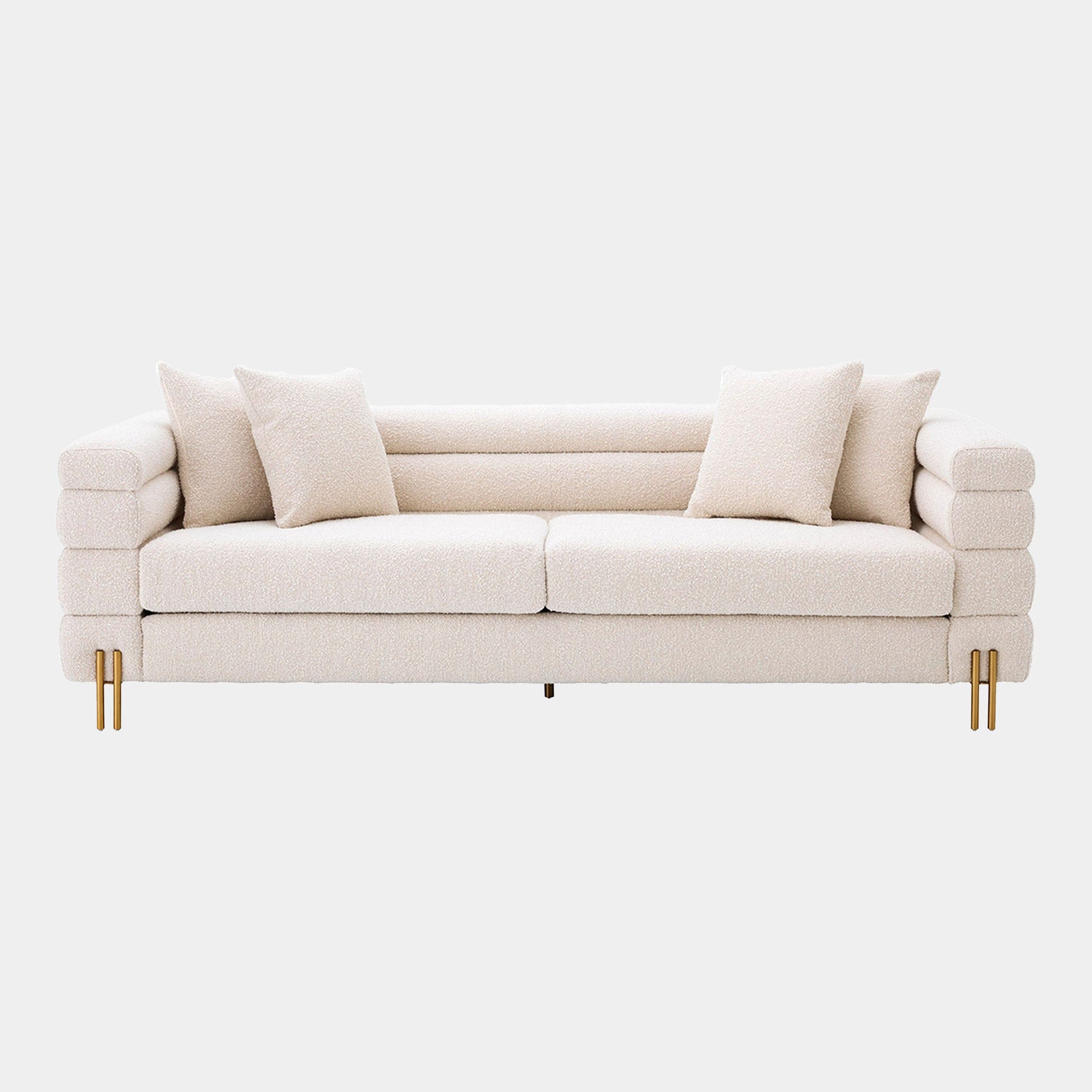 Eichholtz York - Large Sofa In Fabric Boucle Cream