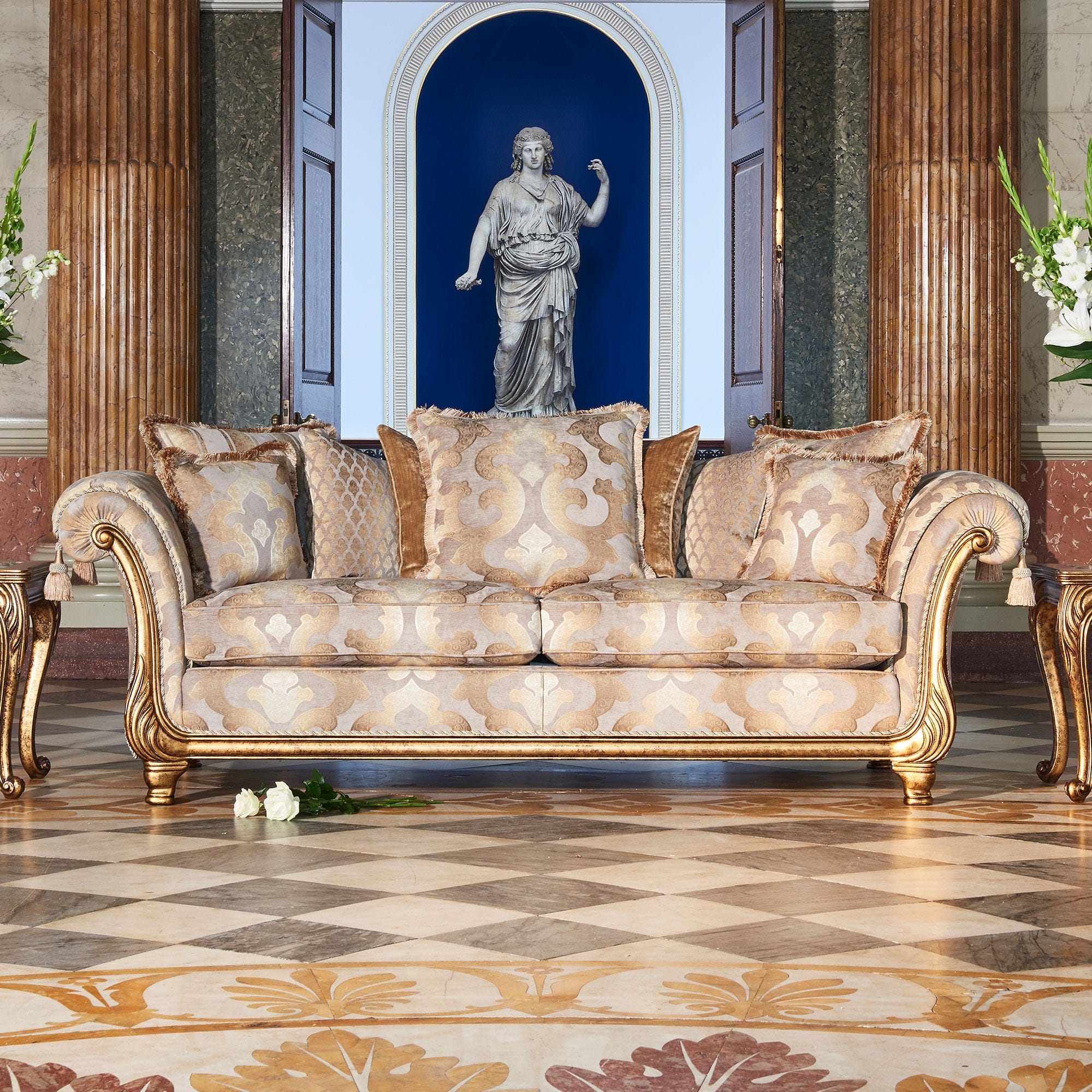 Santa Barbara - 4 Seat Standard Back Sofa, Fabric