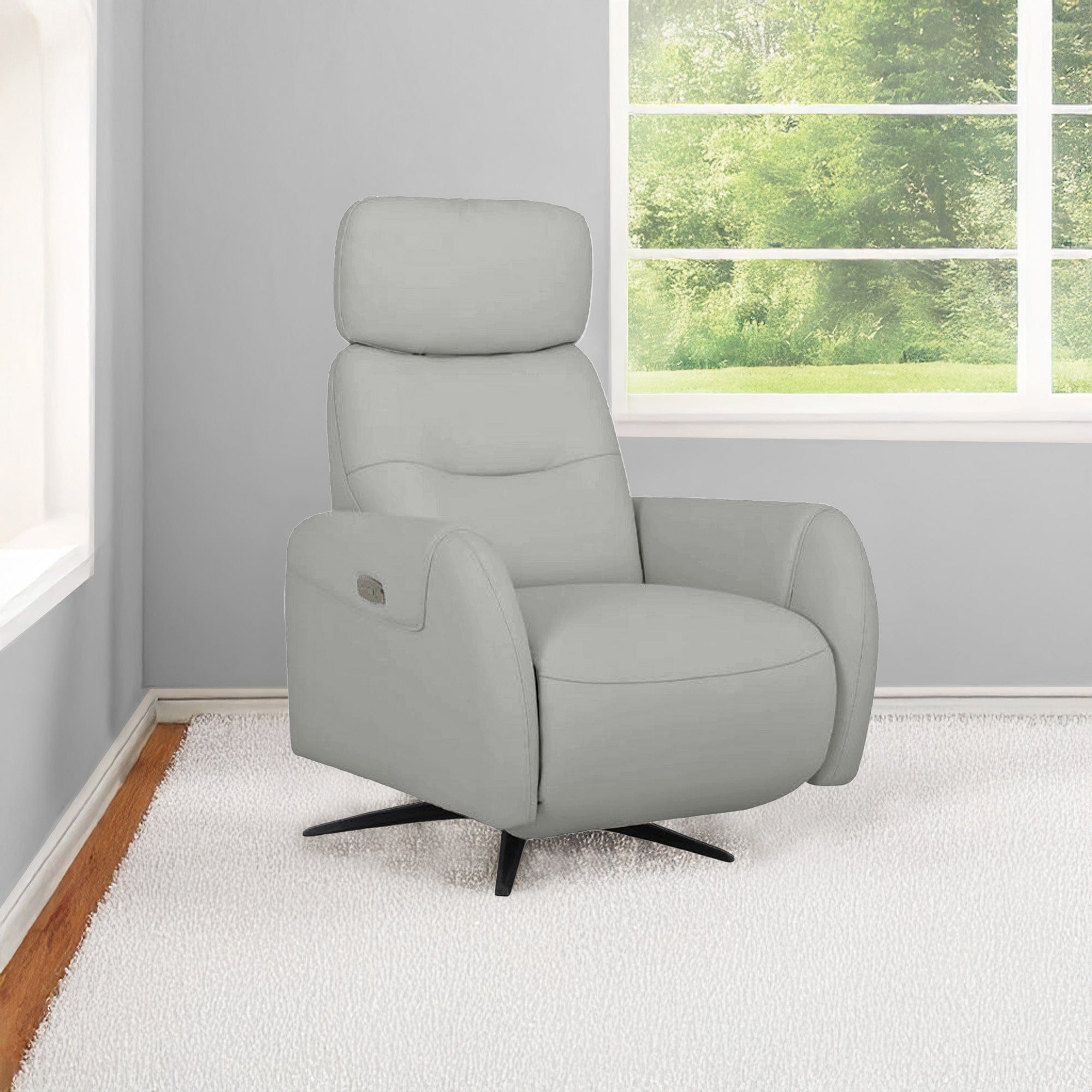 Freyja - Push Back Accent Chair, Leather