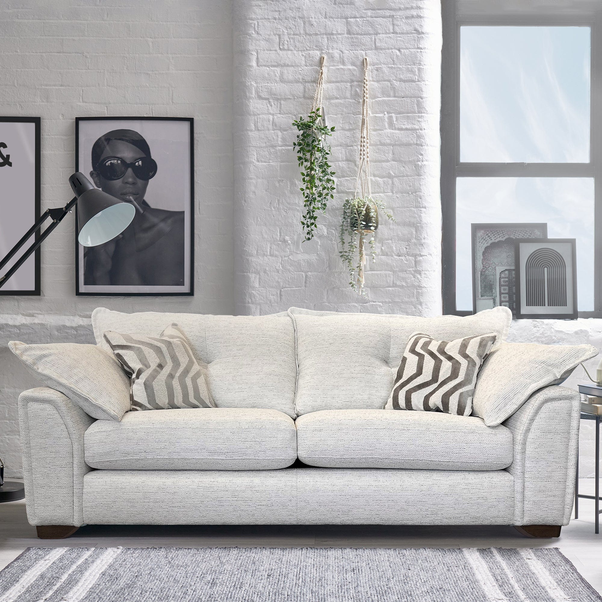 Lola - 3 Seat Sofa, Fabric