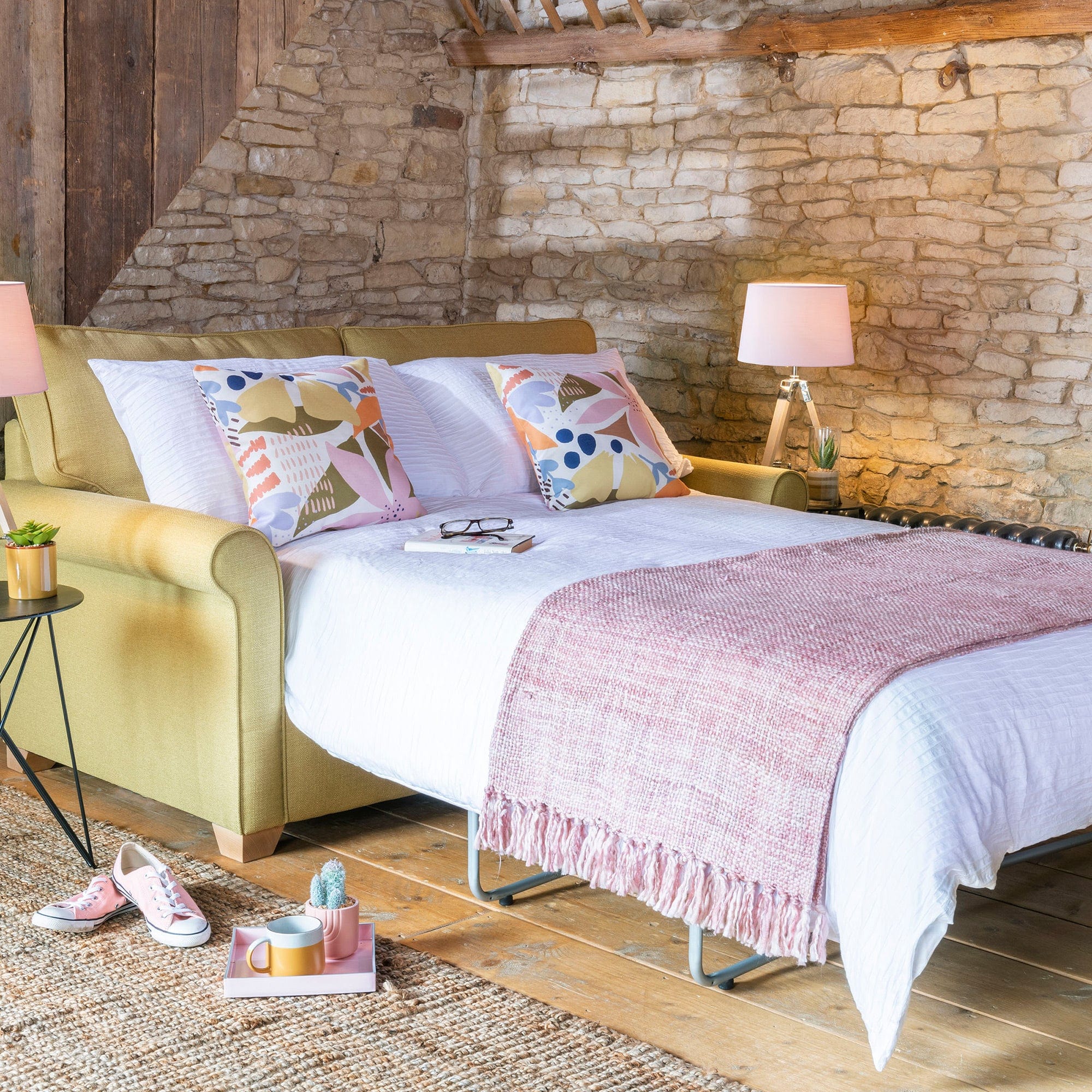 Mabel - 3 Seat Sofa Bed In Fabric With Regal Matress Grade SE