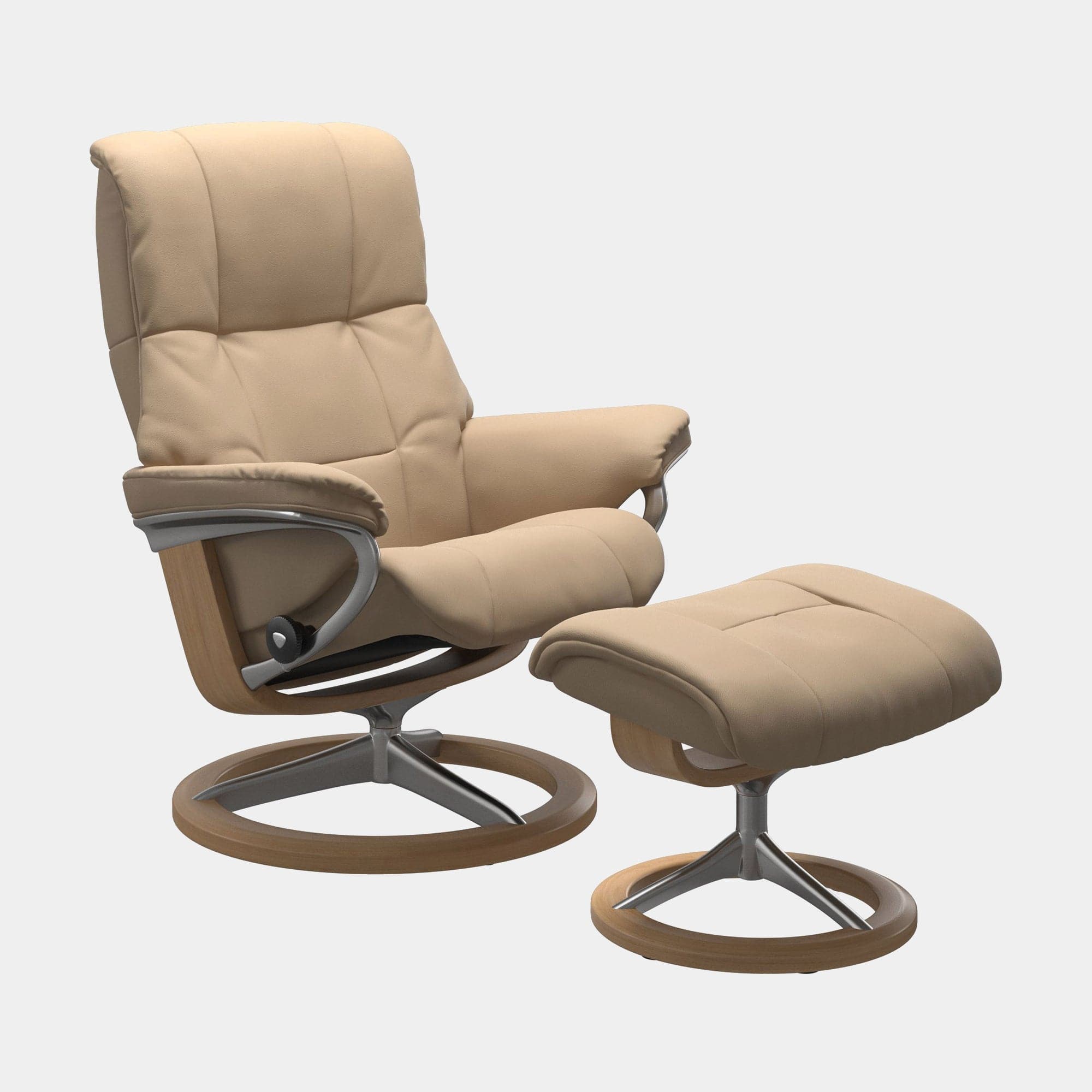 Stressless Mayfair Medium Chair Stool In Signature Paloma