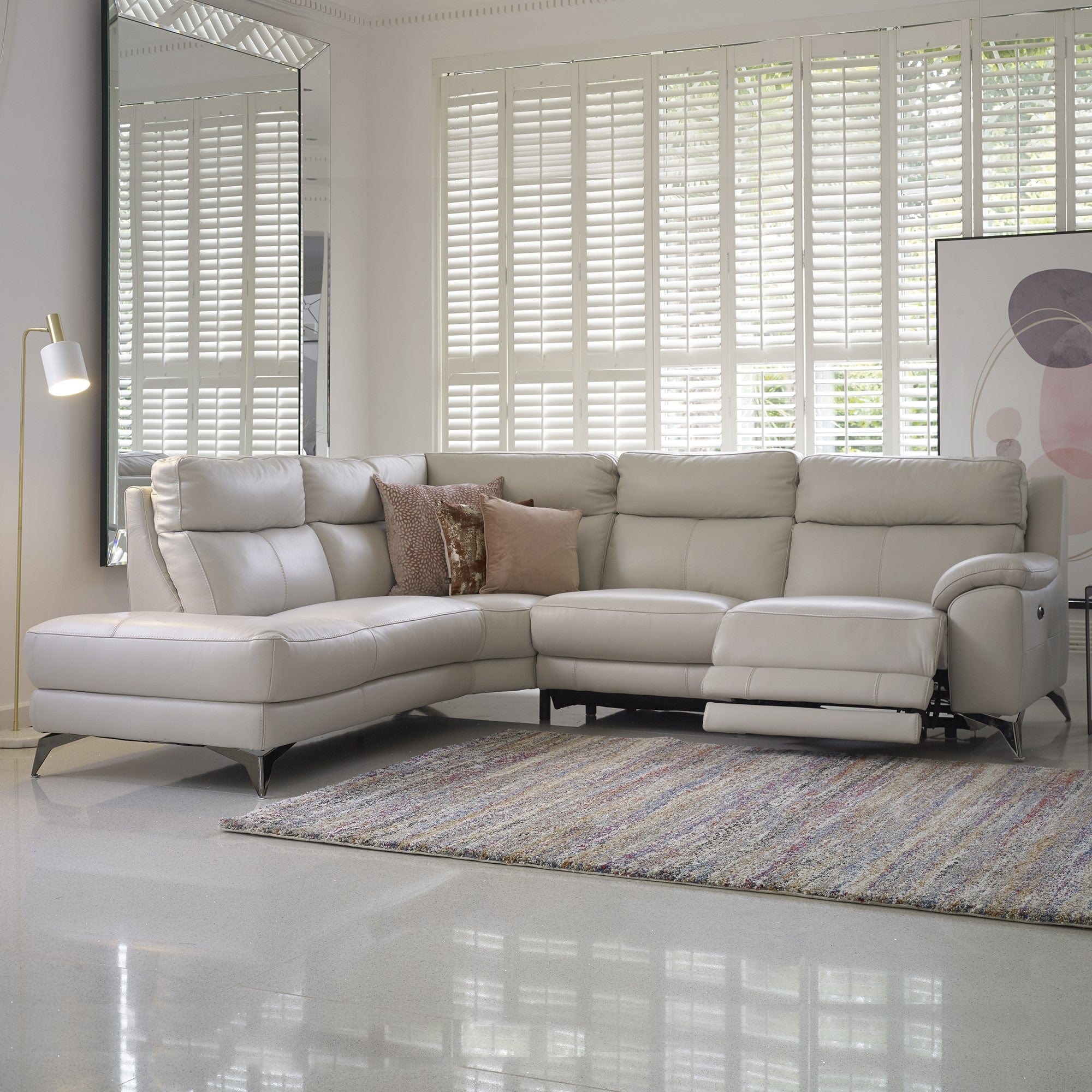 Miura - LHF Terminal Power Recliner Corner Group, Leather