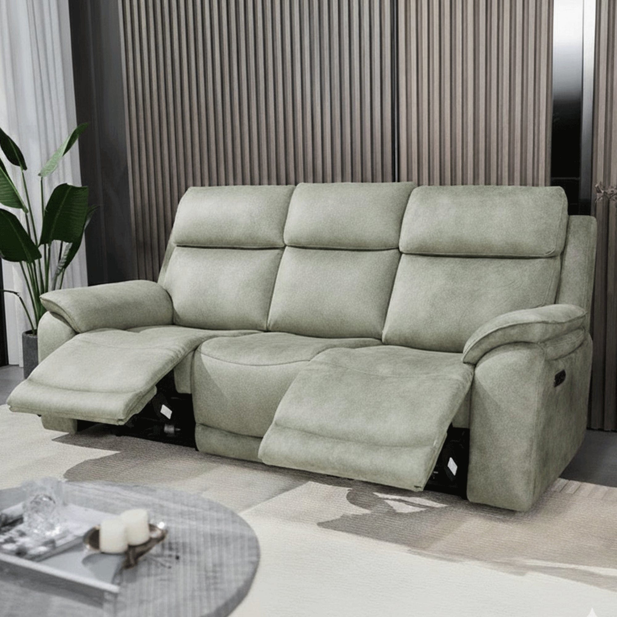 Novello - 3 Seat Power Recliner Sofa, Fabric
