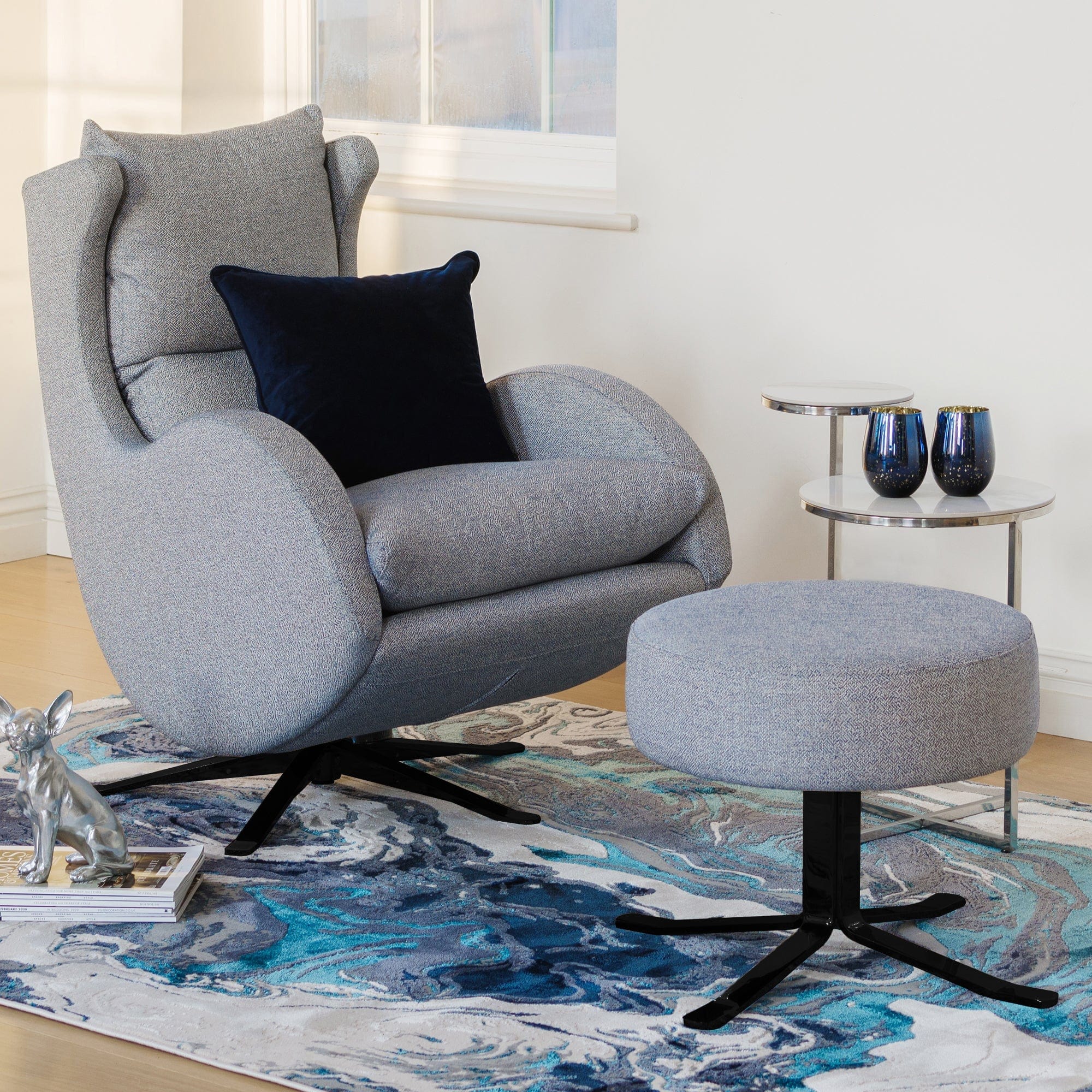 Toledo - Swivel & Rocking Chair, Fabric