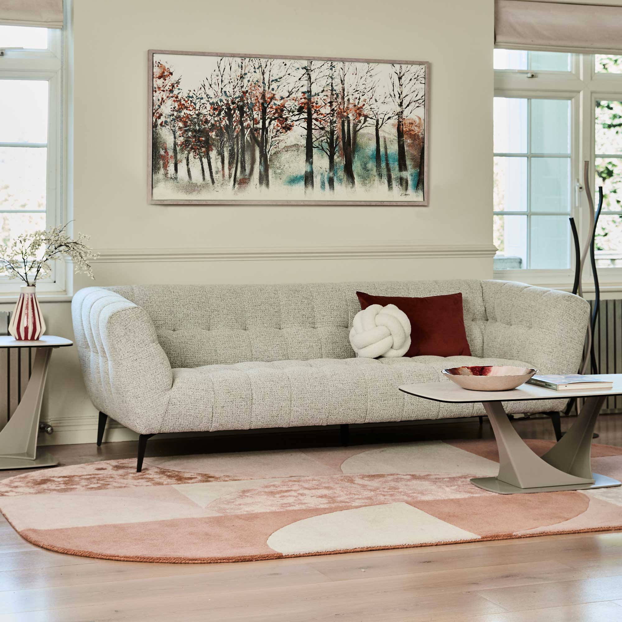 Vincenzo - 3 Seat Sofa, Fabric