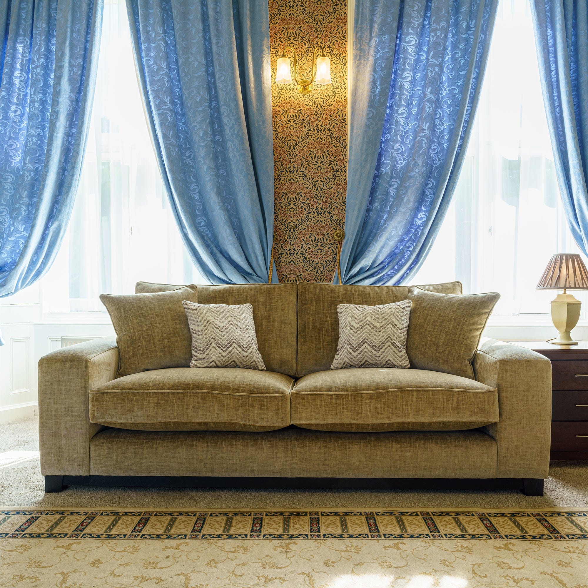 Wentworth - Large Footstool In Fabric