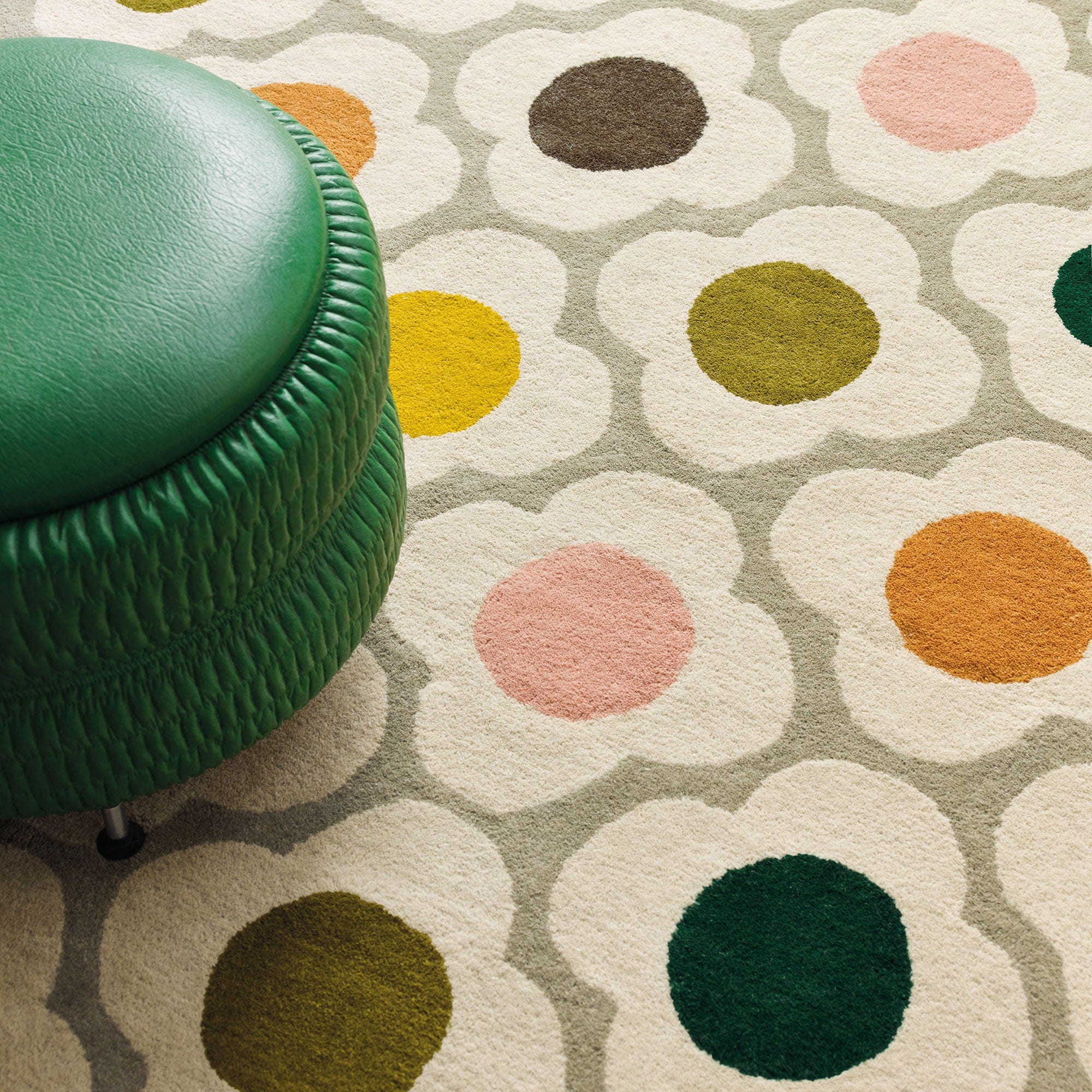 Orla Kiely Spot Flower - Wool Rug 120 x 180cm