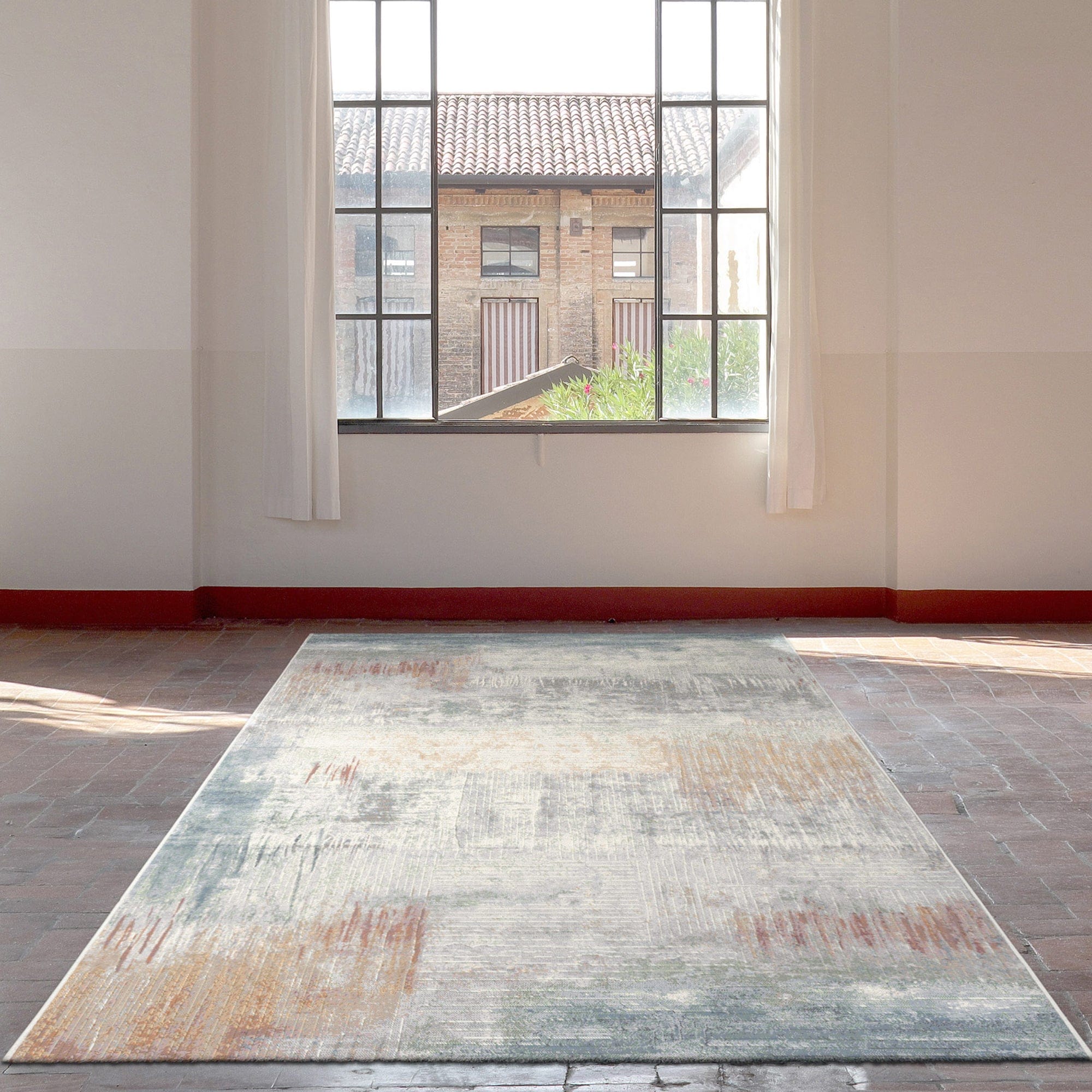 Galleria - Patterned Rug, Blue