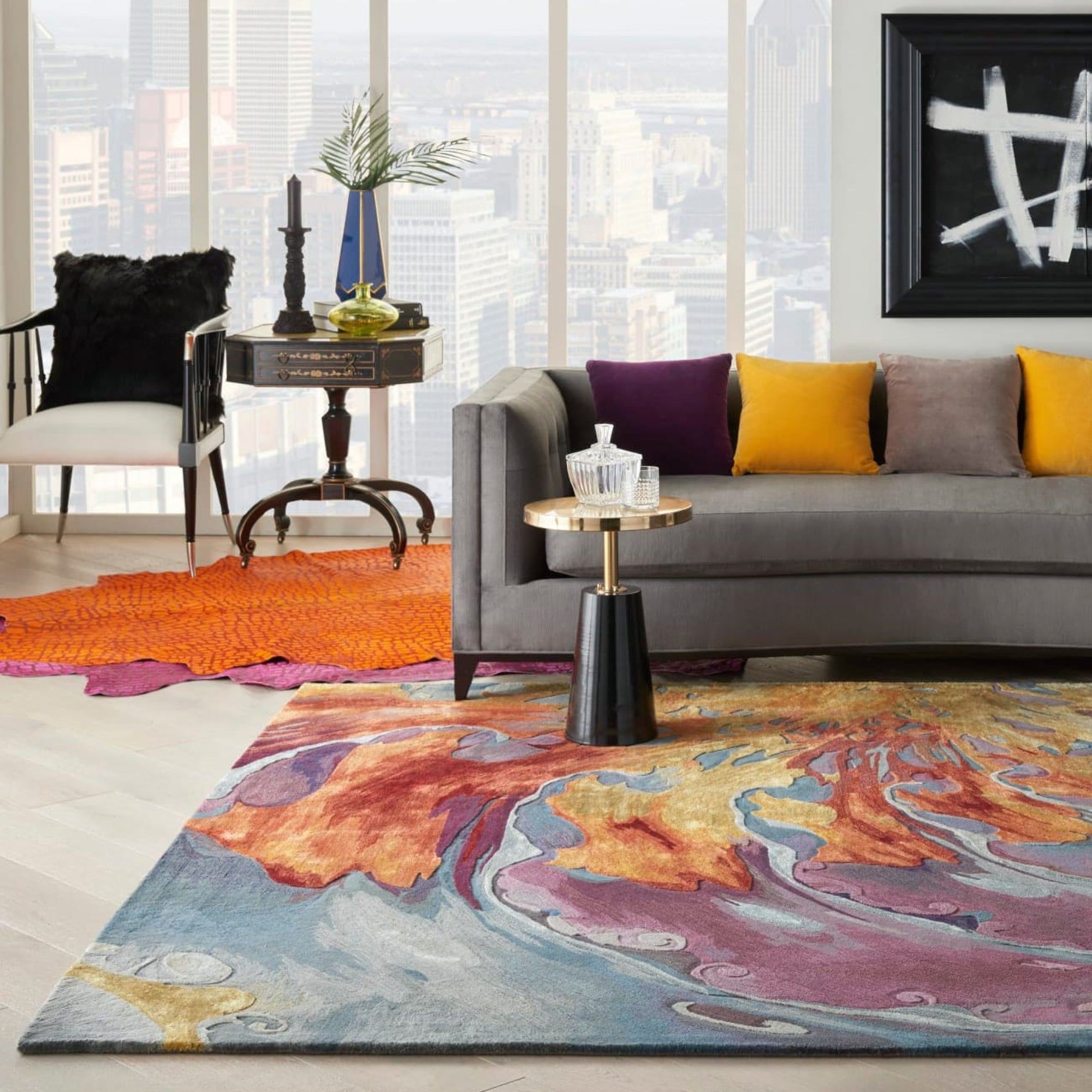 Prismatic PRS08 - Multicolour Abstract Rug