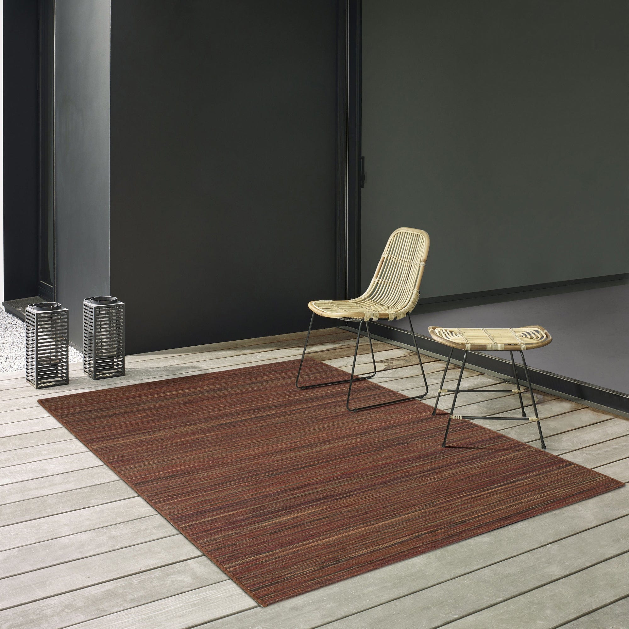 Brighton Red - Outdoor Rug