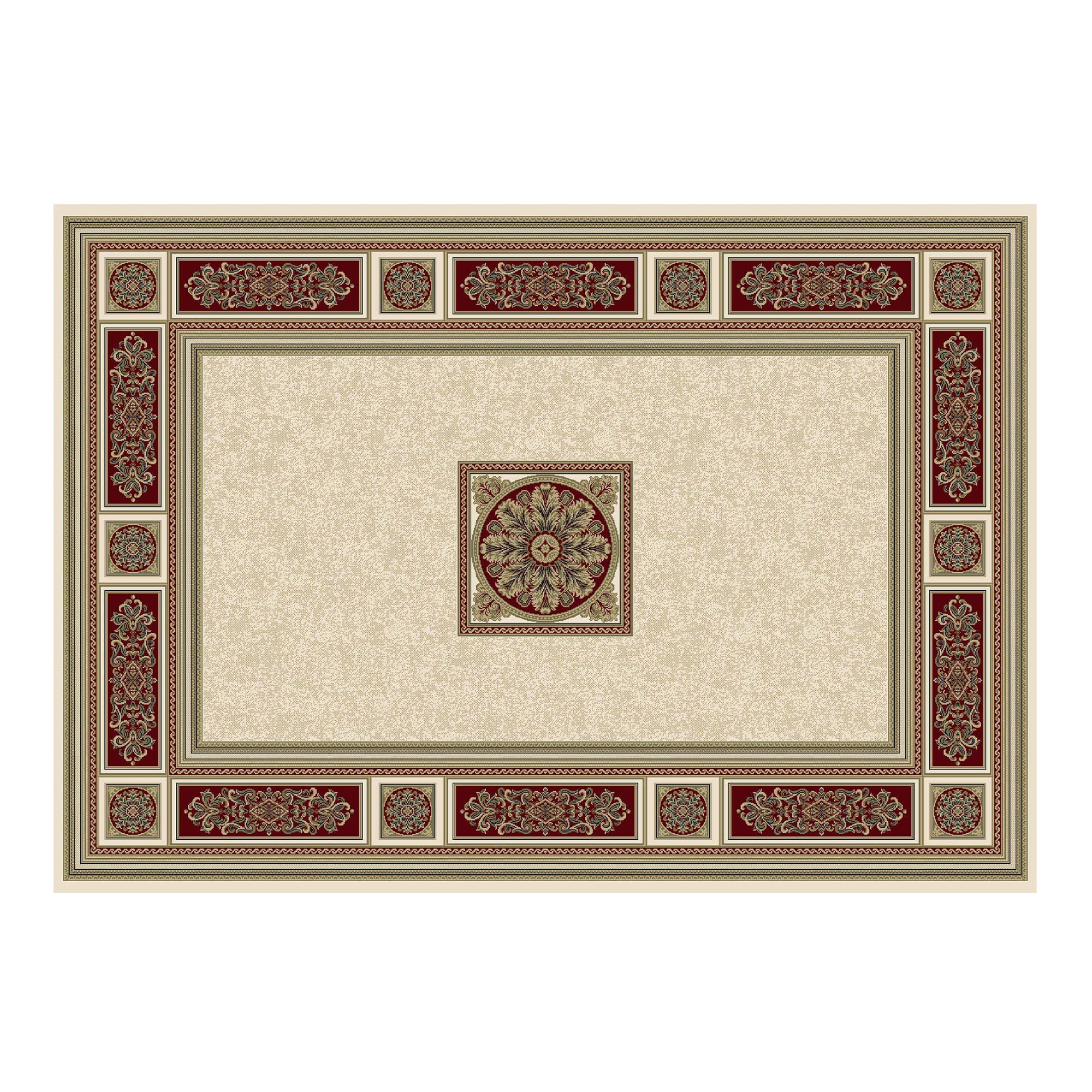 Da Vinci Rug Cream/Red 057-081-6414 200cm x 290cm